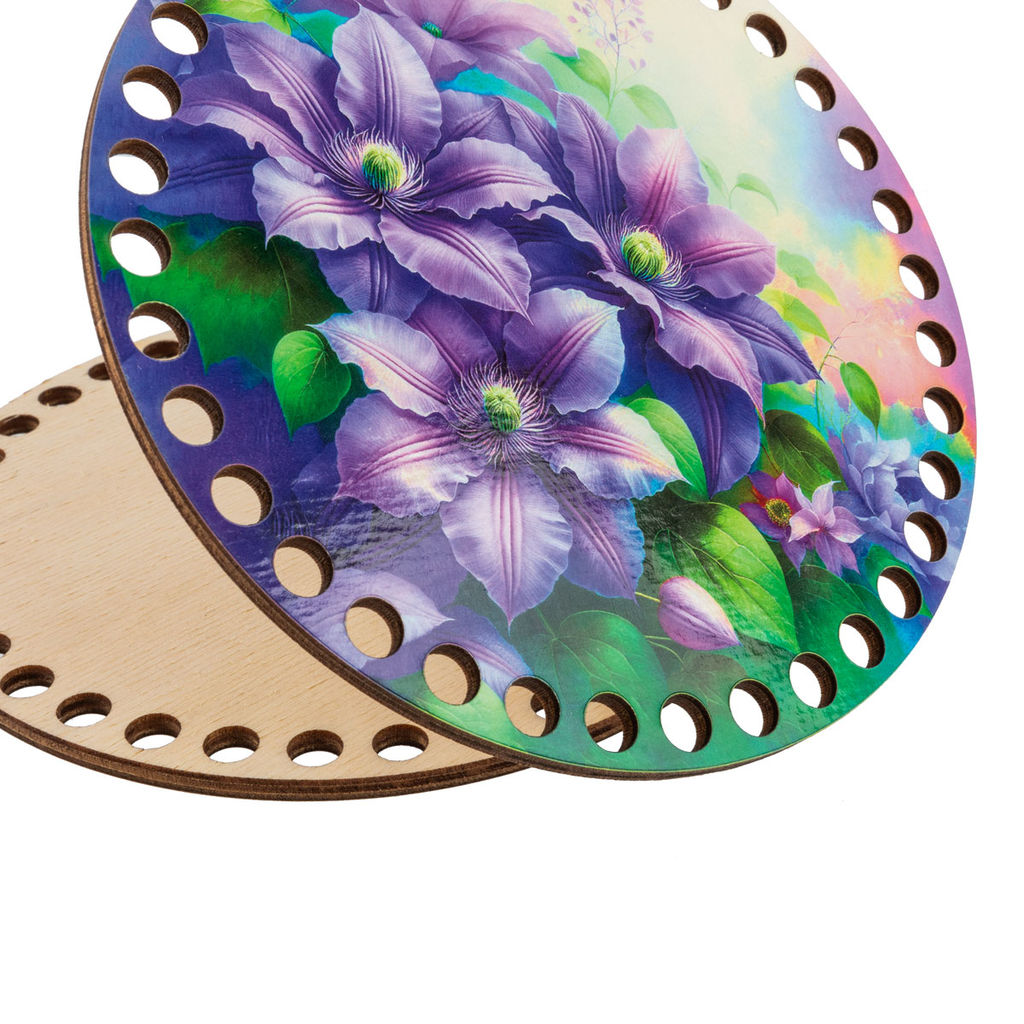 Заготовка для декорирования Love2art ДВ-01 Набор донышек для вязания Глянцевый фанера d 15 см х 0.4 см 2 шт 08 Лошадь фото 19