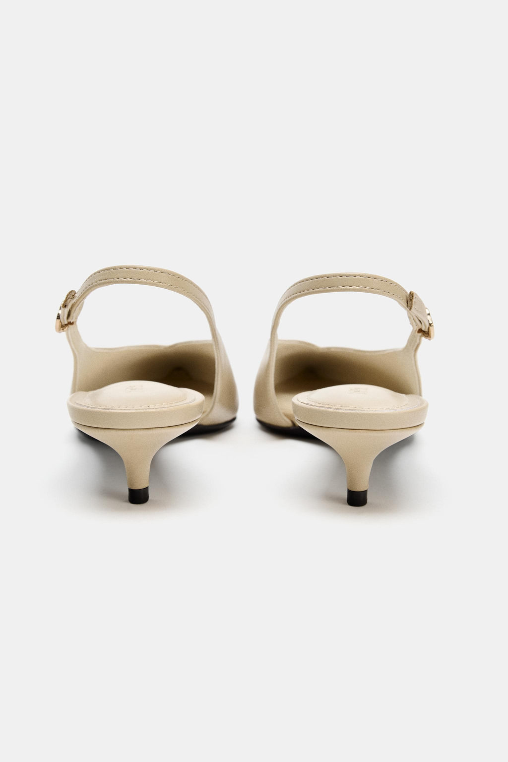 SLINGBACK KITTEN HEEL SHOES - Zara фото 6