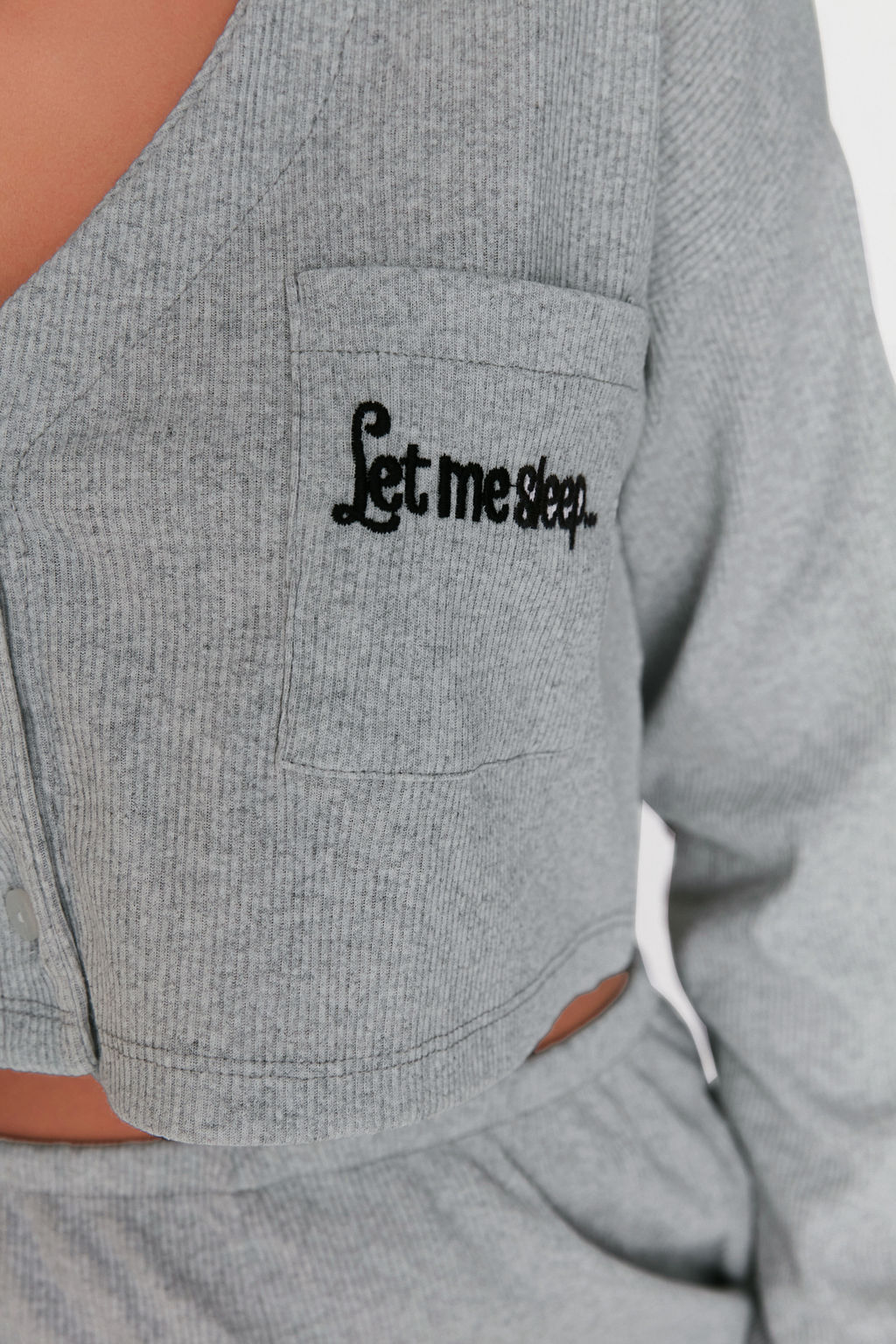 Trendyolmilla Pembe Fitilli Pamuklu Nak?sl? Orme Pijama Tak?m? THMAW22PT0511 фото 3