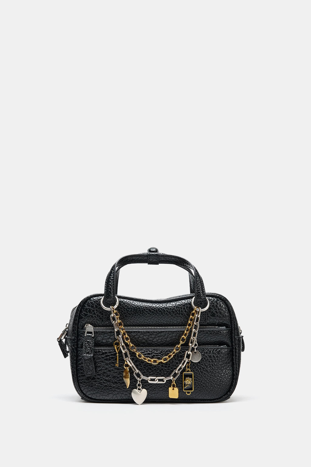CRACKLED CHARM BAG - Zara фото 2