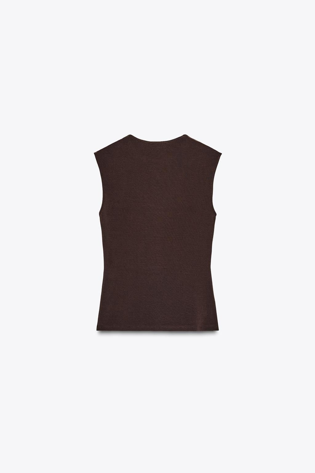 SLEEVELESS KNIT TOP - Zara фото 39