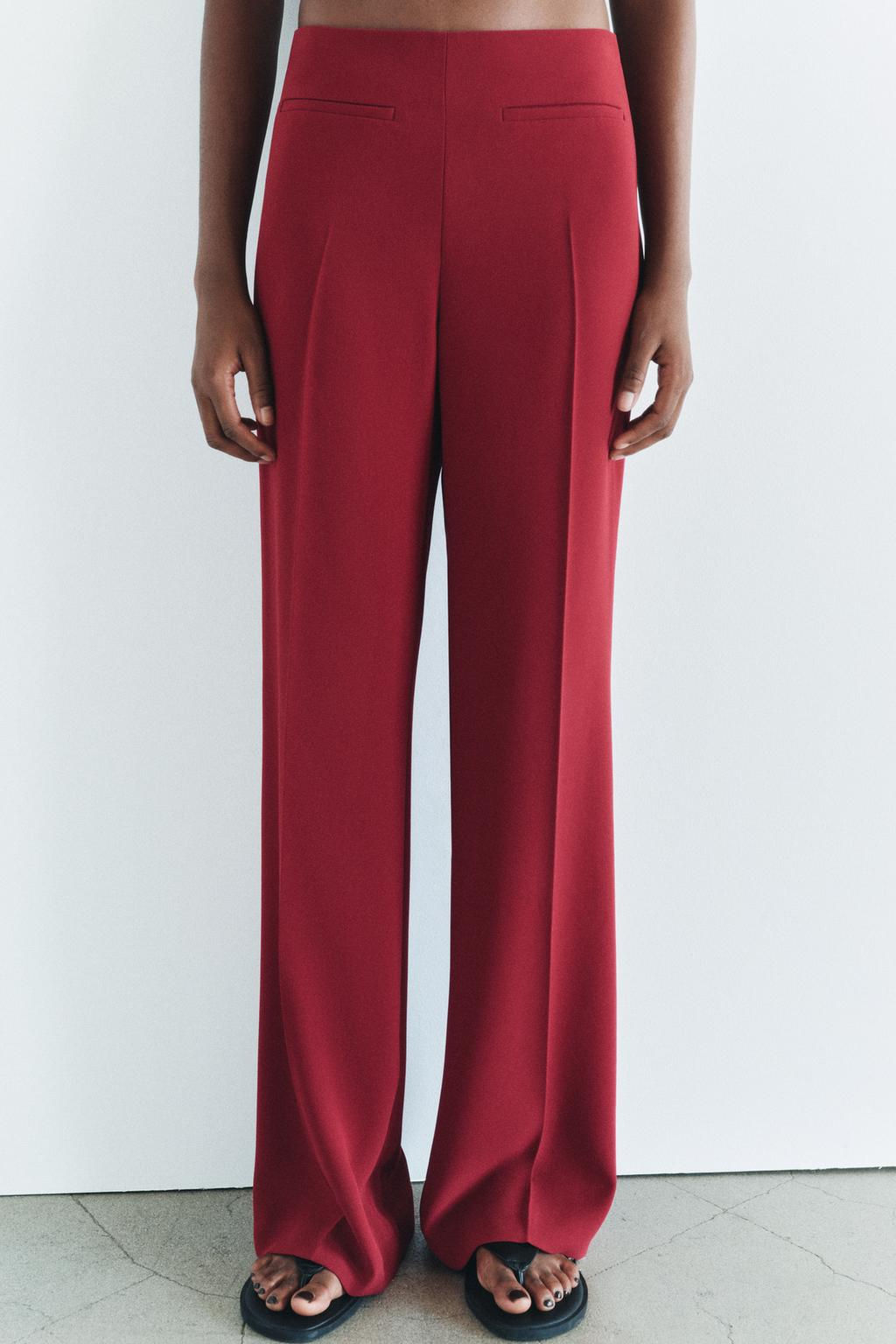 ZW COLLECTION FLARED TROUSERS WITH POCKETS - Zara фото 18