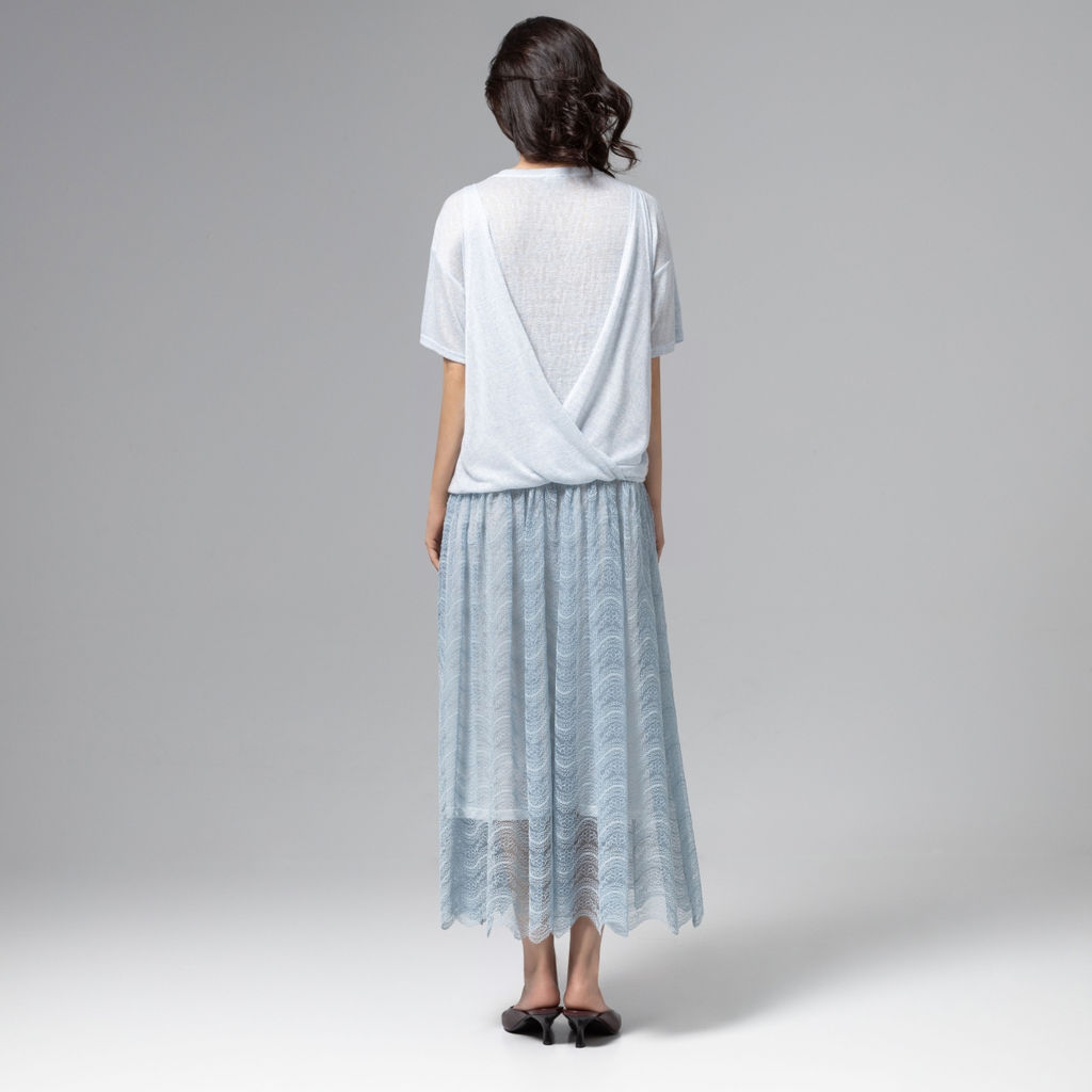 Платье комбинированное с кружевом, Доведу до мечты - Charutti фото 5