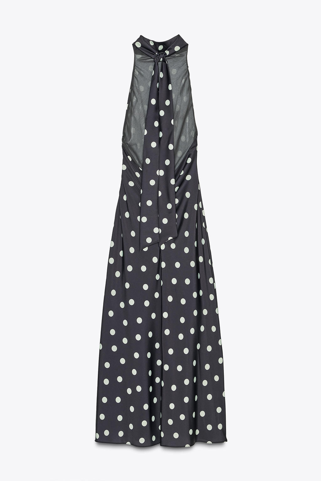 POLKA DOT SATIN MIDI DRESS - Zara фото 9