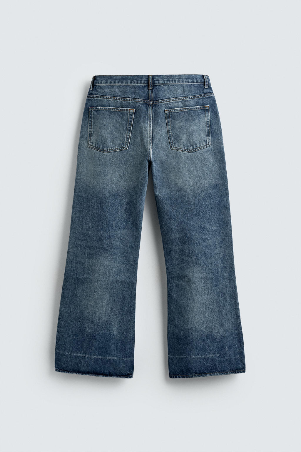 WIDE BELL BOTTOM FIT JEANS - Zara фото 8