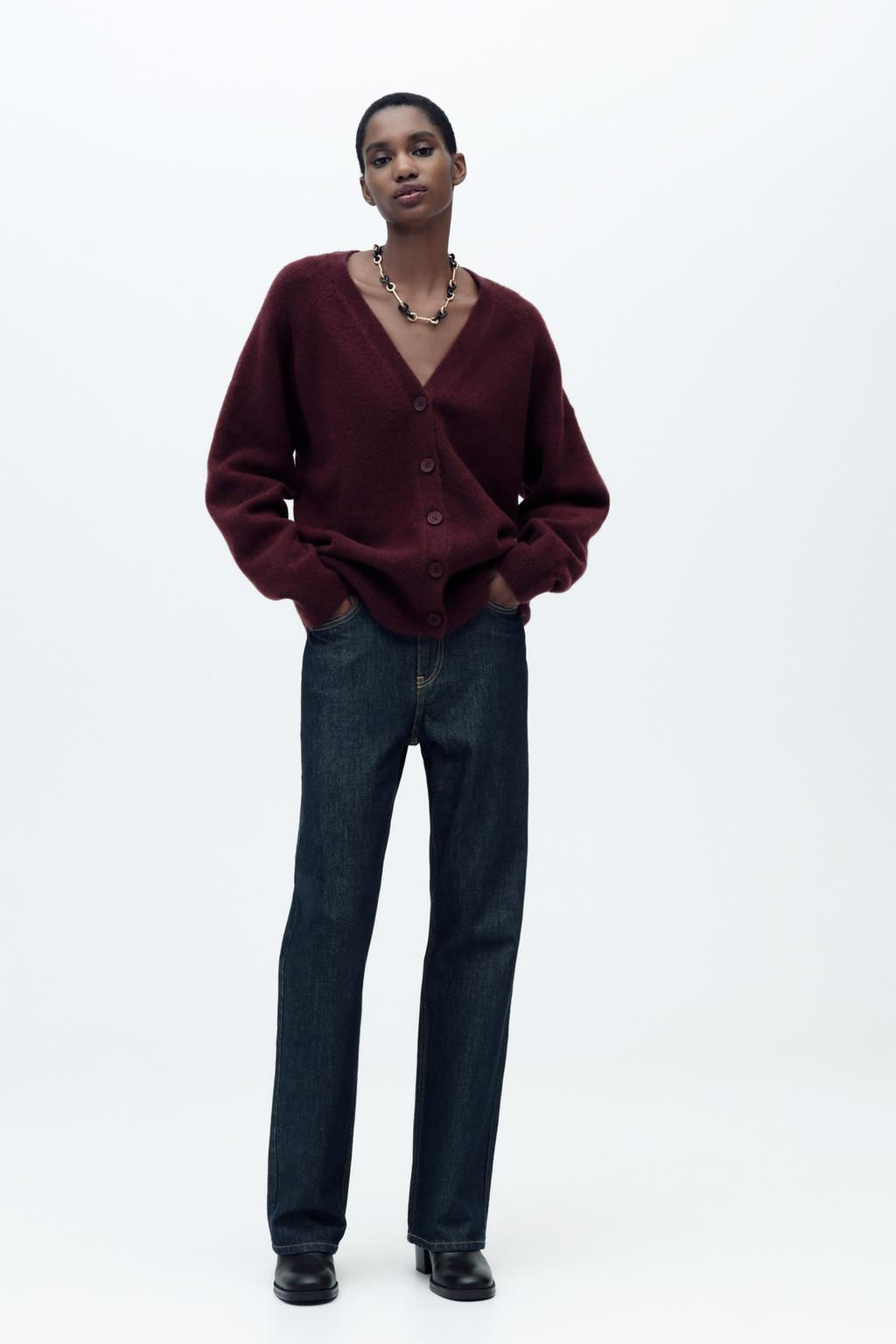 SOFT PLAIN KNIT CARDIGAN - Zara фото 2