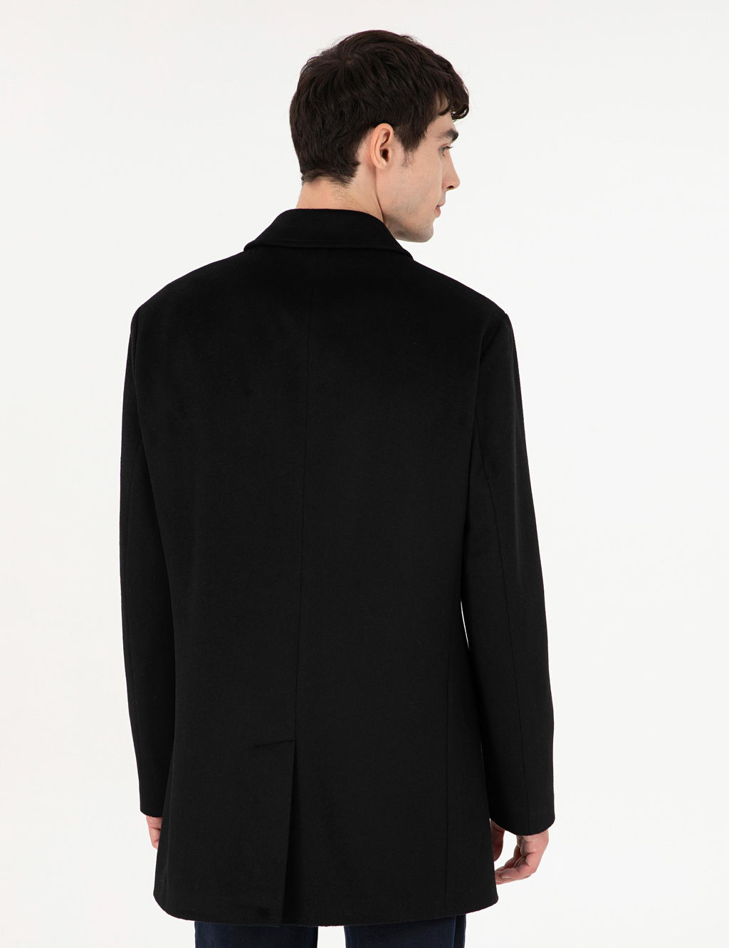 Siyah Slim Fit Ka_e Kaban - Pierre cardin фото 5