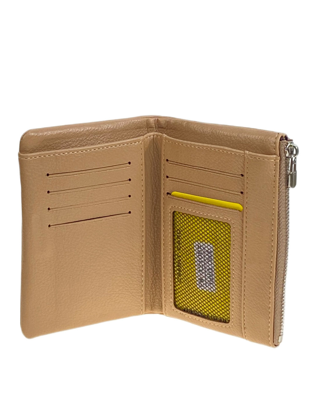 Женское портмоне из искусственной кожи, цвет светло коричневый - Greta фото 2