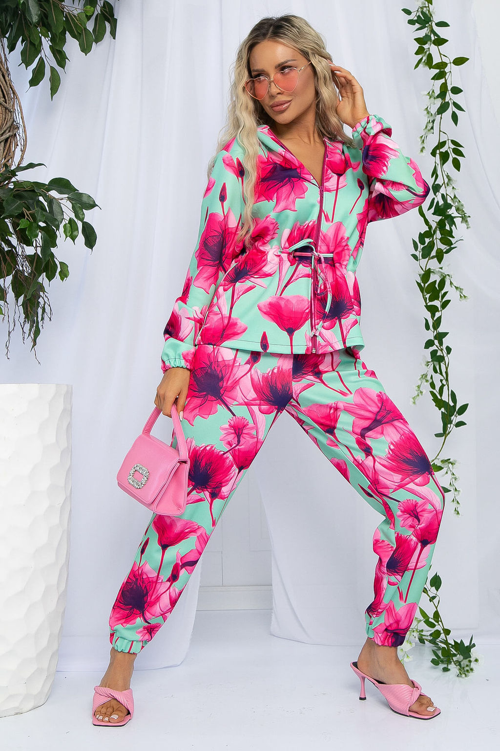 Костюм Бомба стиля (розово-мятный) К13142-6М - Lt collection фото 2
