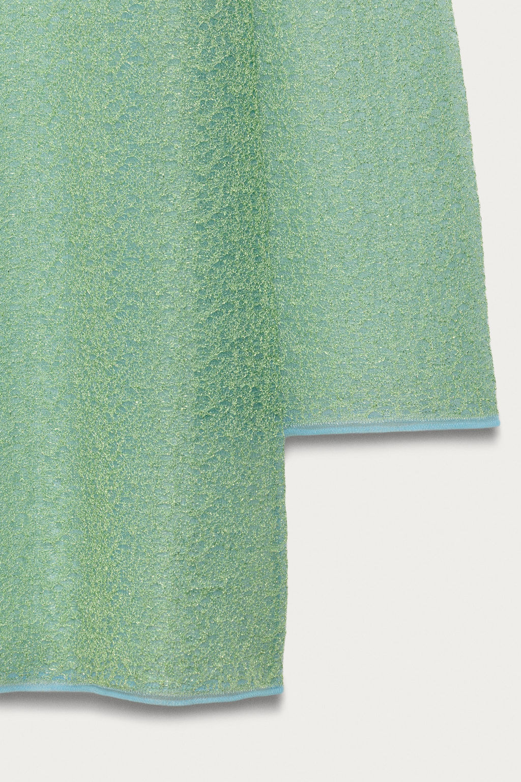 VESTIDO SEMITRANSPARENTE PUNTO MARISA BERENSON X ZARA / Verde agua фото 3