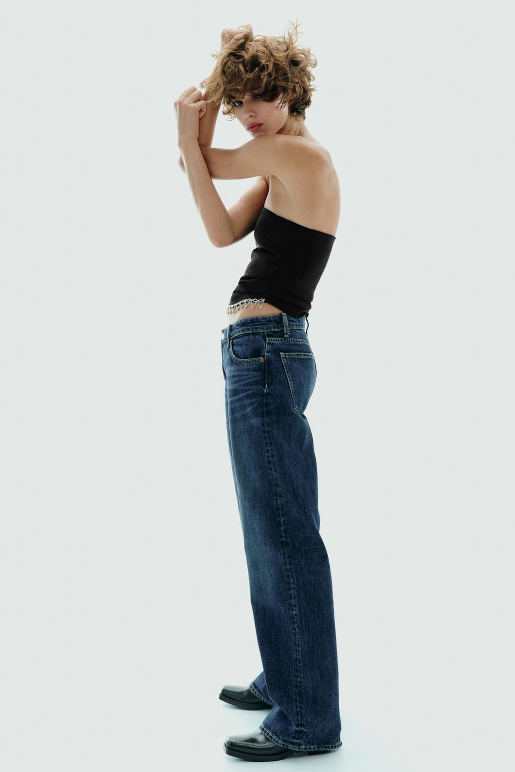 JEWEL STRAPLESS TOP - Zara фото 12