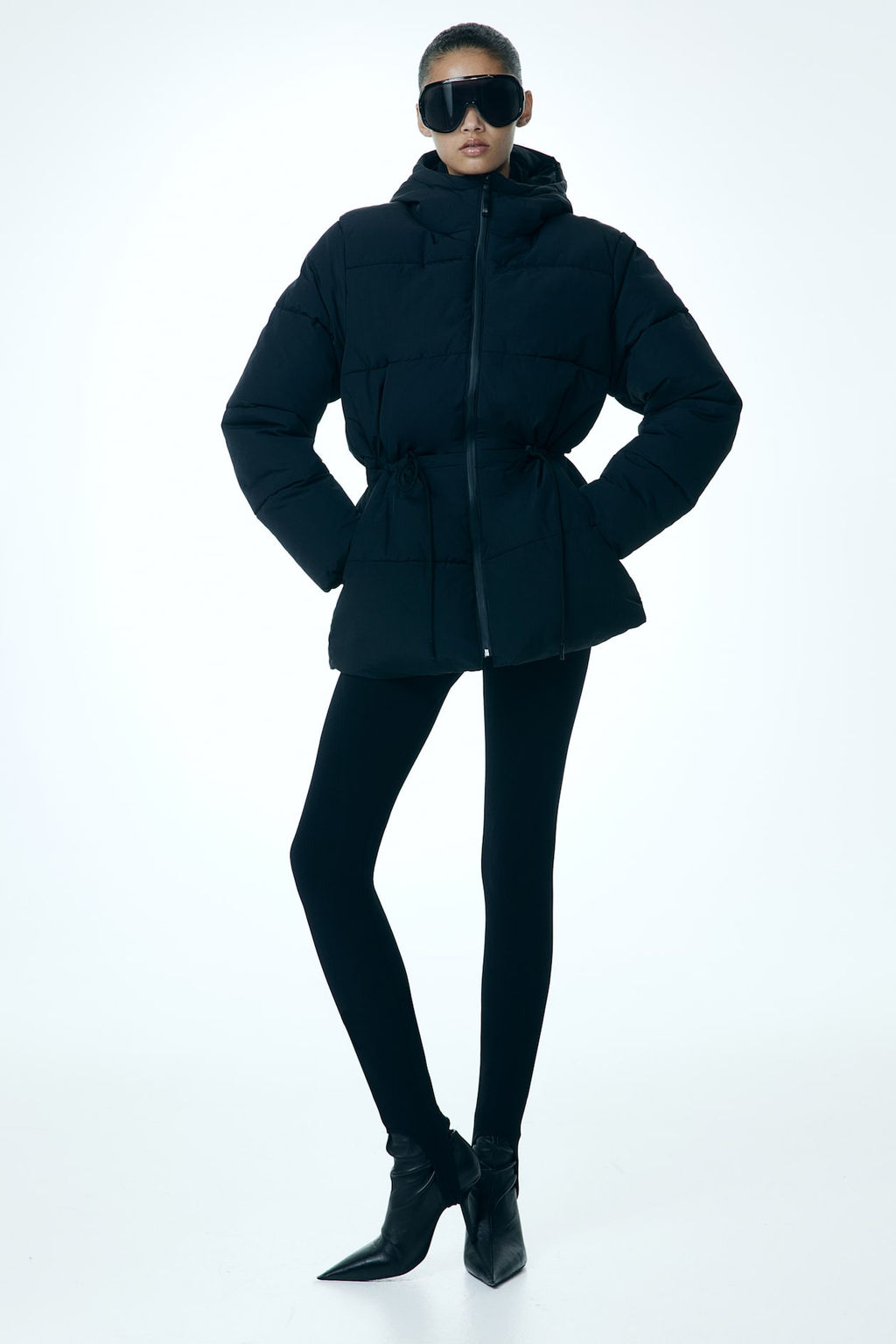 Chaqueta puffy oversize con cordon de ajuste - H&m фото 3