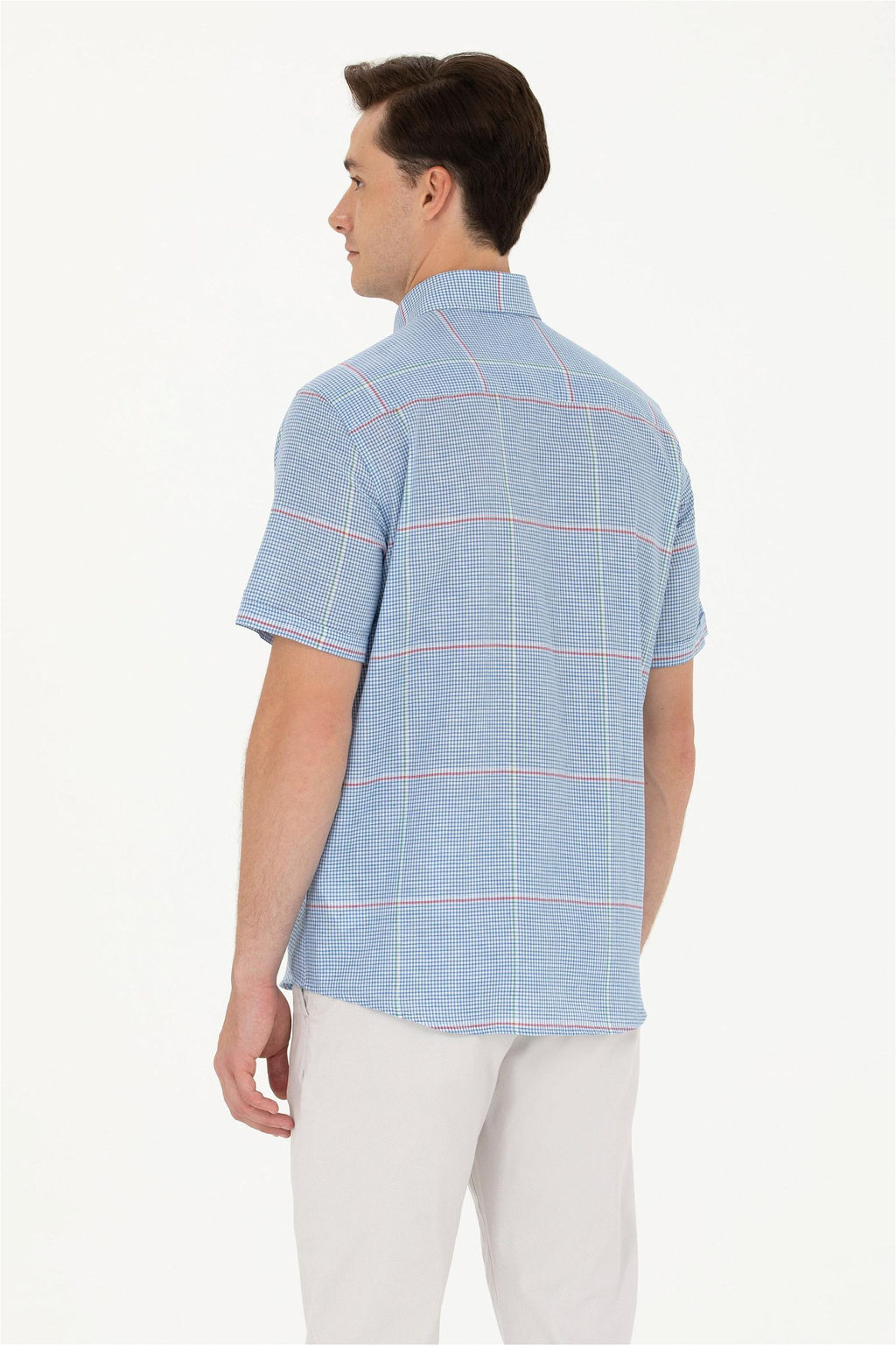 U. S. Polo Assn Мужская рубашка Saks с коротким рукавом - U.s. polo assn фото 5
