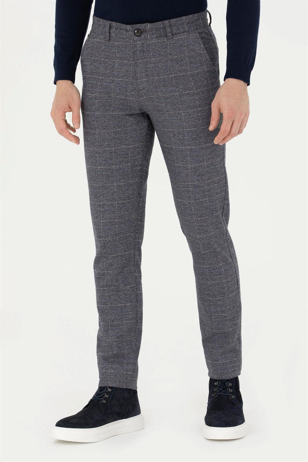 Мужские темно-синие брюки из плотной ткани - U.s. polo assn фото 2