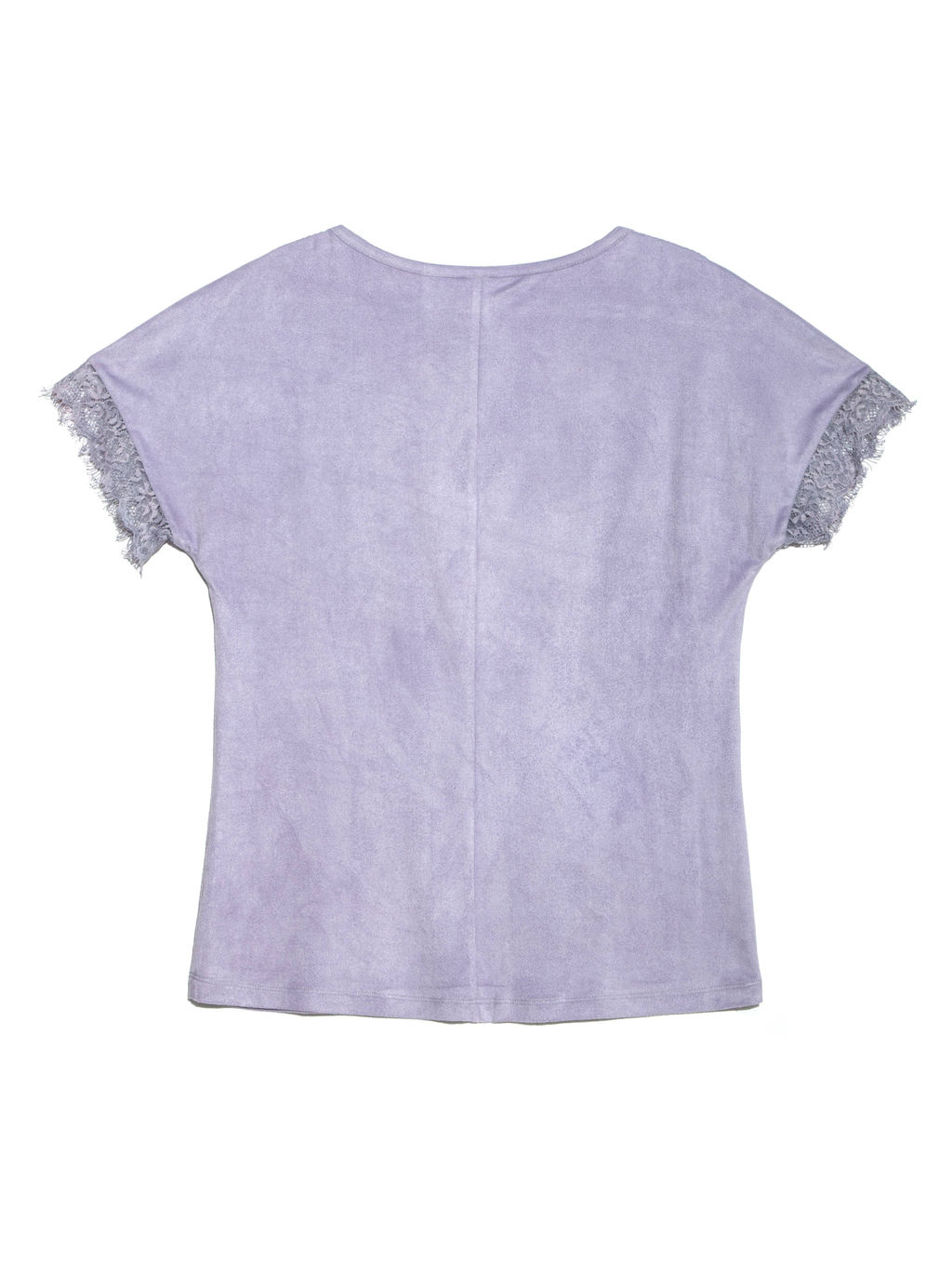 CONTE Топ с эффектом замши и деликатным кружевом LD 917 lavender frost