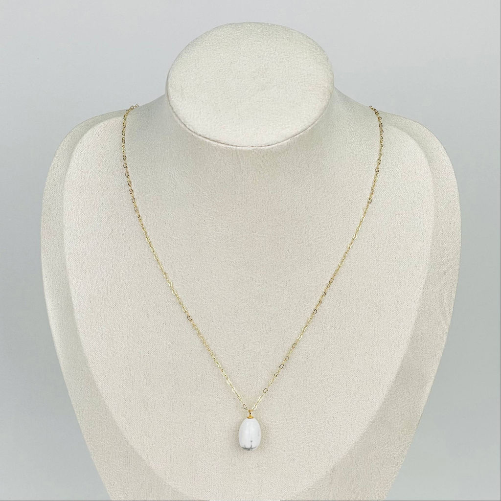 Кулон на цепочке из Говлита 45 см +