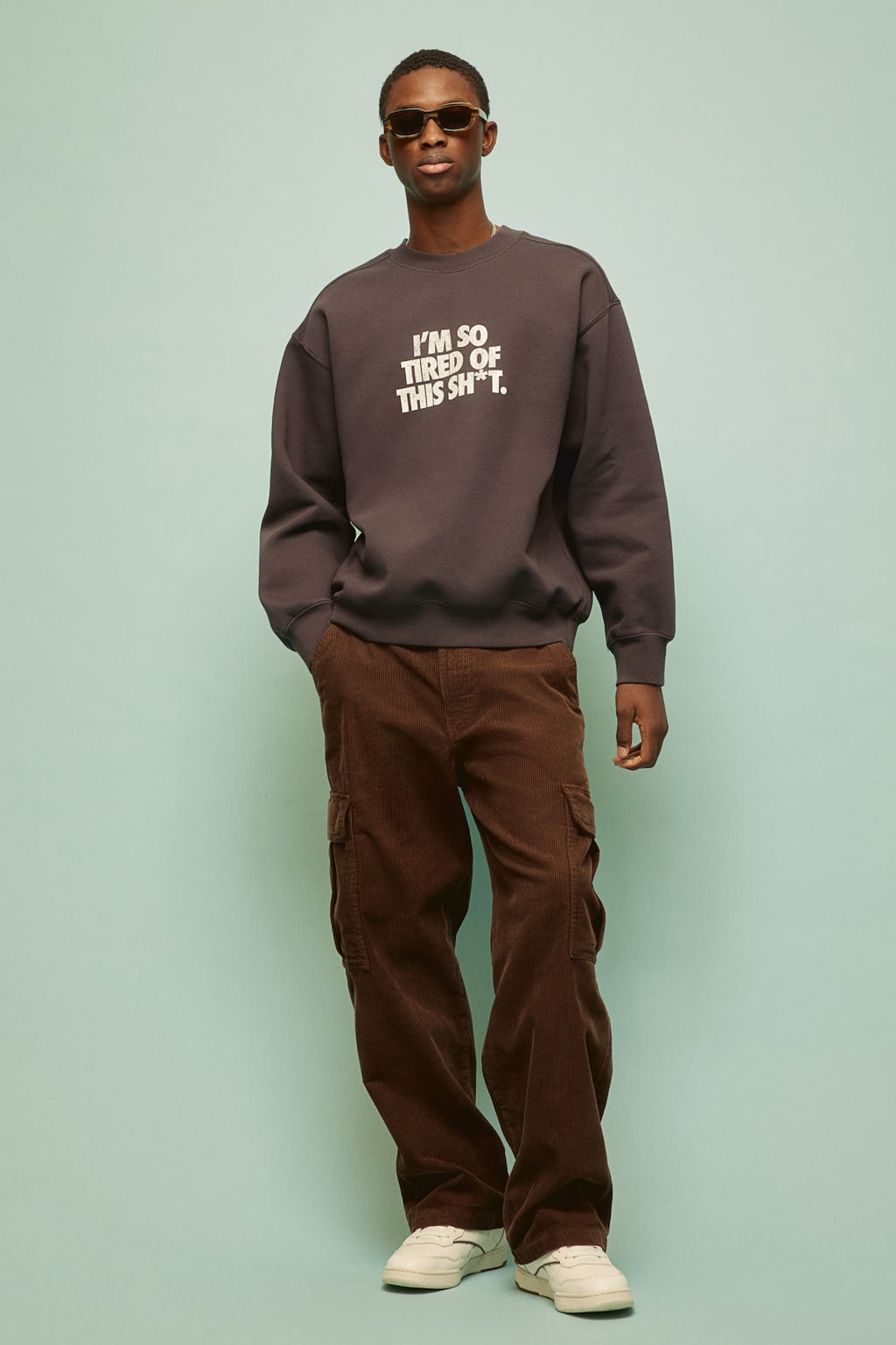 Sudadera con estampado Loose Fit