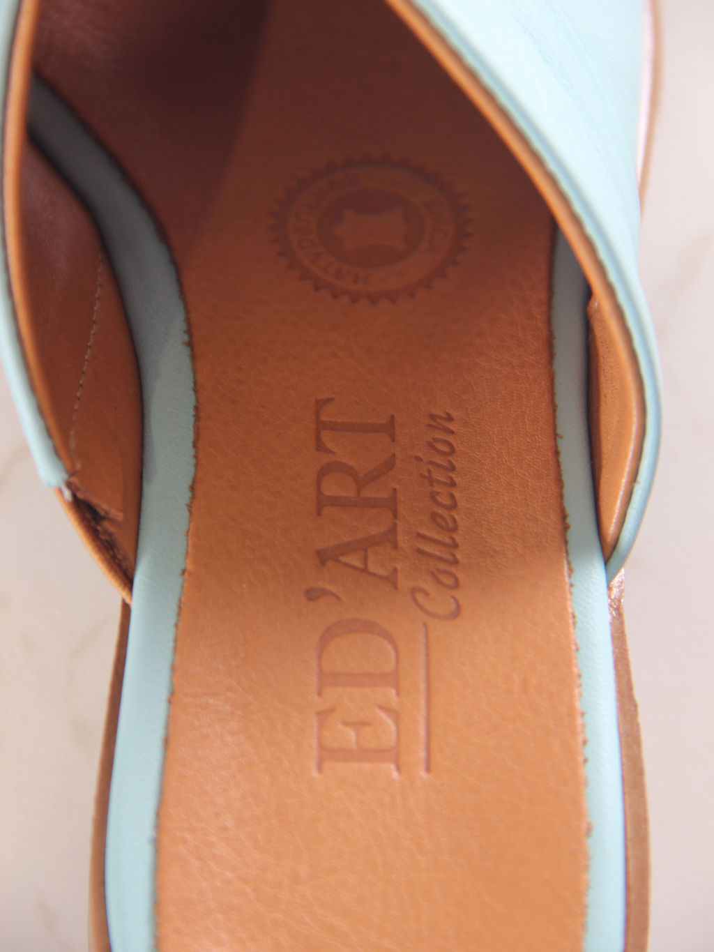 Сабо 5300.23663be.Мята+коричневый