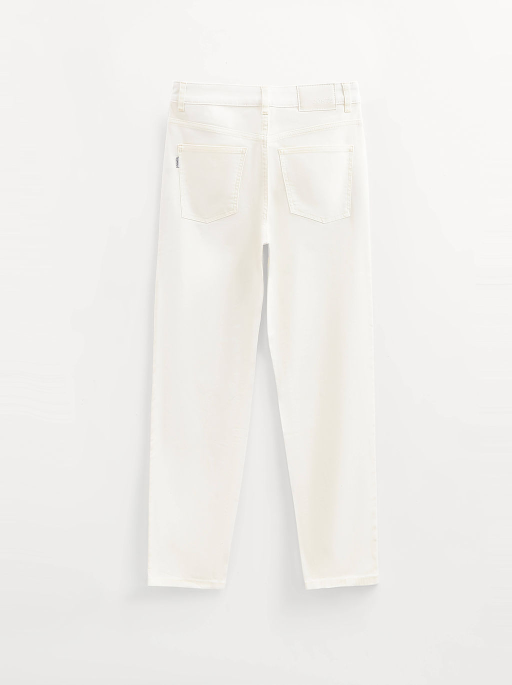 CONTE CON-726 Джинсы mom в молочном оттенке с кокеткой off white - Conte elegant фото 8