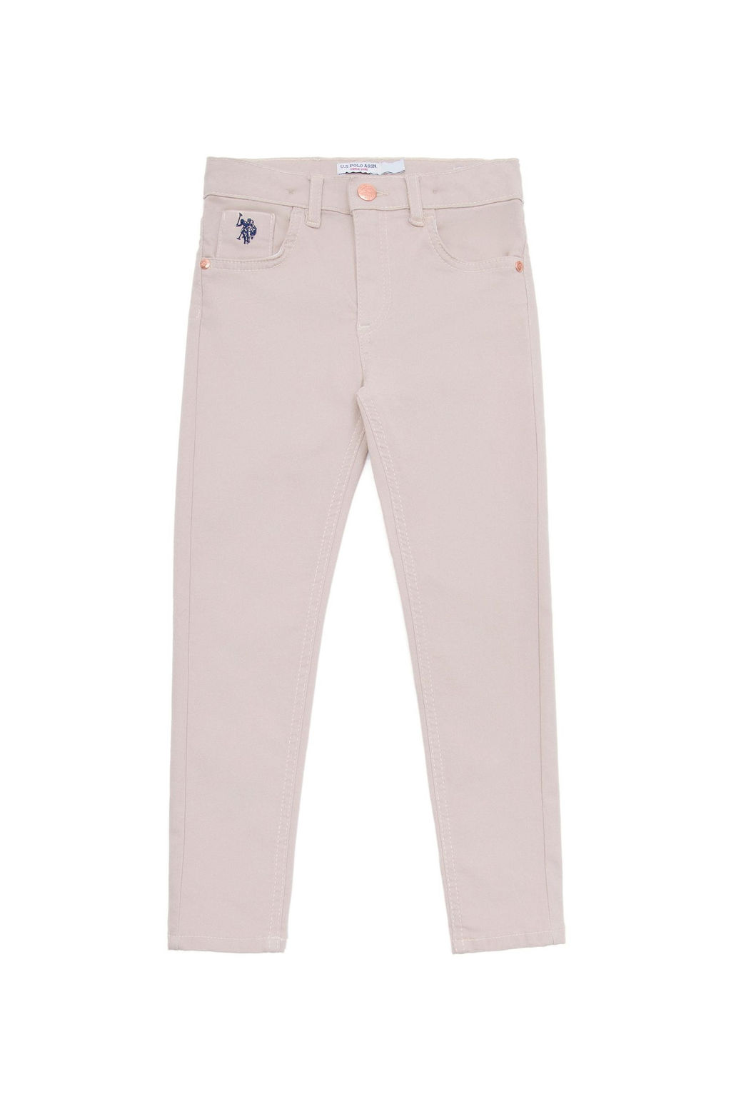 U. S. Polo Assn Бежевые брюки из плотной ткани для девочки - U.s. polo assn фото 10