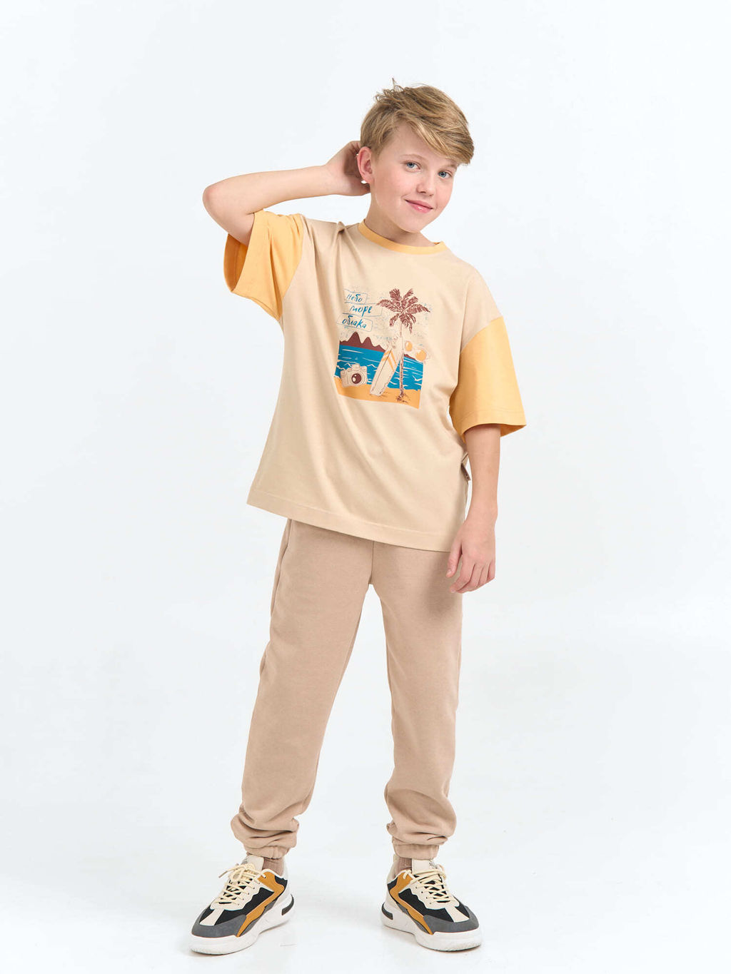 Джоггеры Беж 7+ - Bungly фото 3