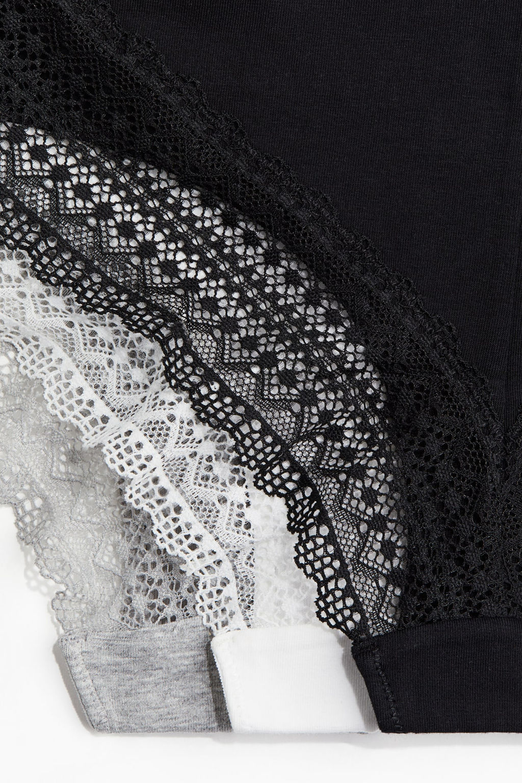 Pack de 3 bragas Hipster de encaje y algodon - H&m фото 7