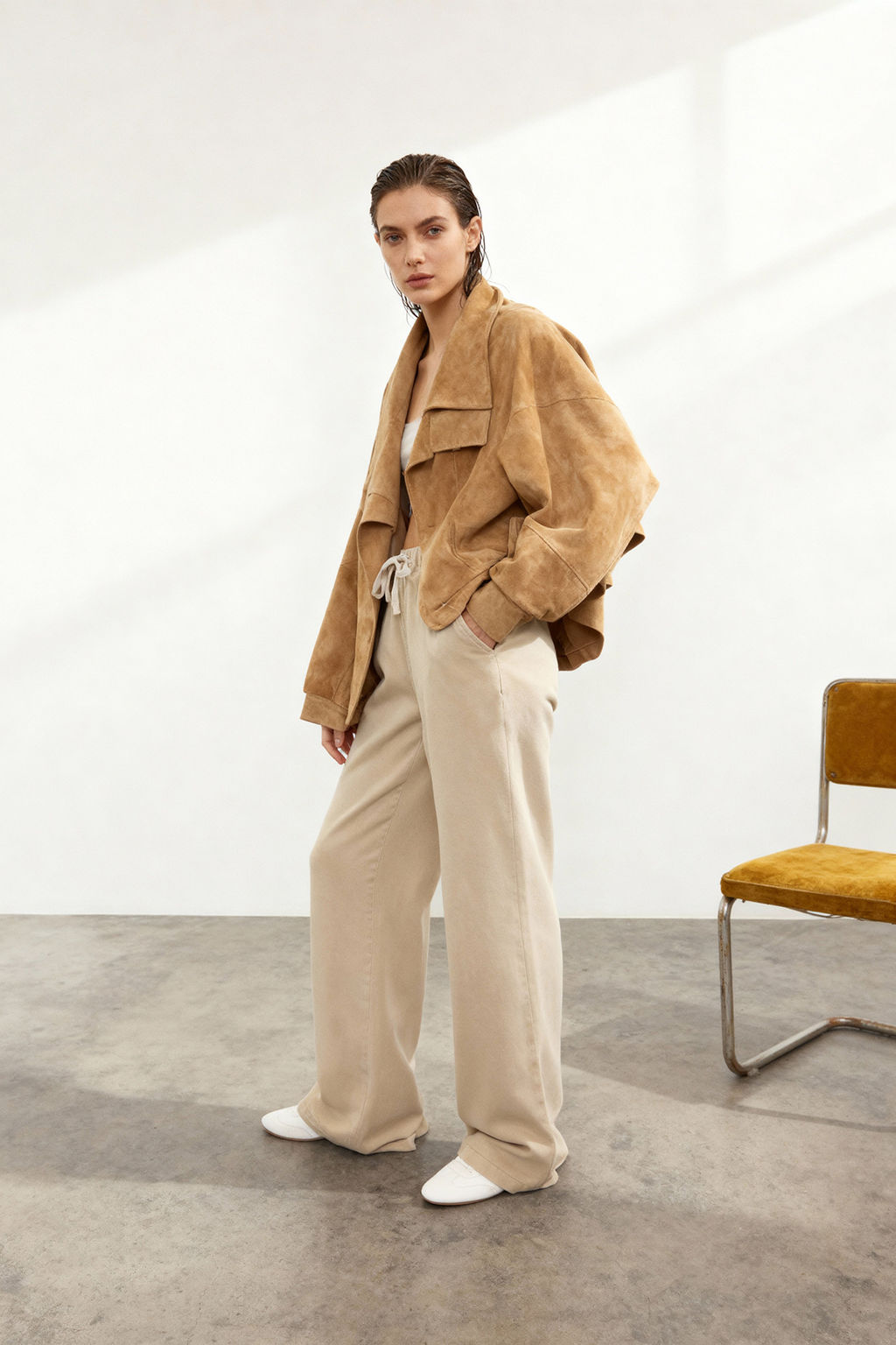 Bej More Sustainable %100 Tencel Beli Lastikli Yuksek Bel Jeans TWOSS24JE00203 - Trendyolmilla фото 37