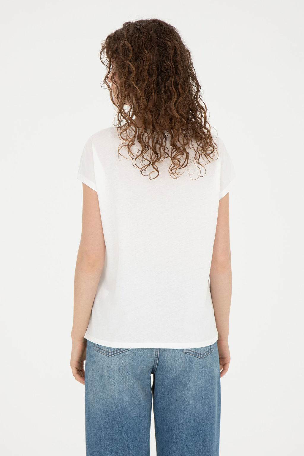Женская футболка цвета экрю - U.s. polo assn фото 12