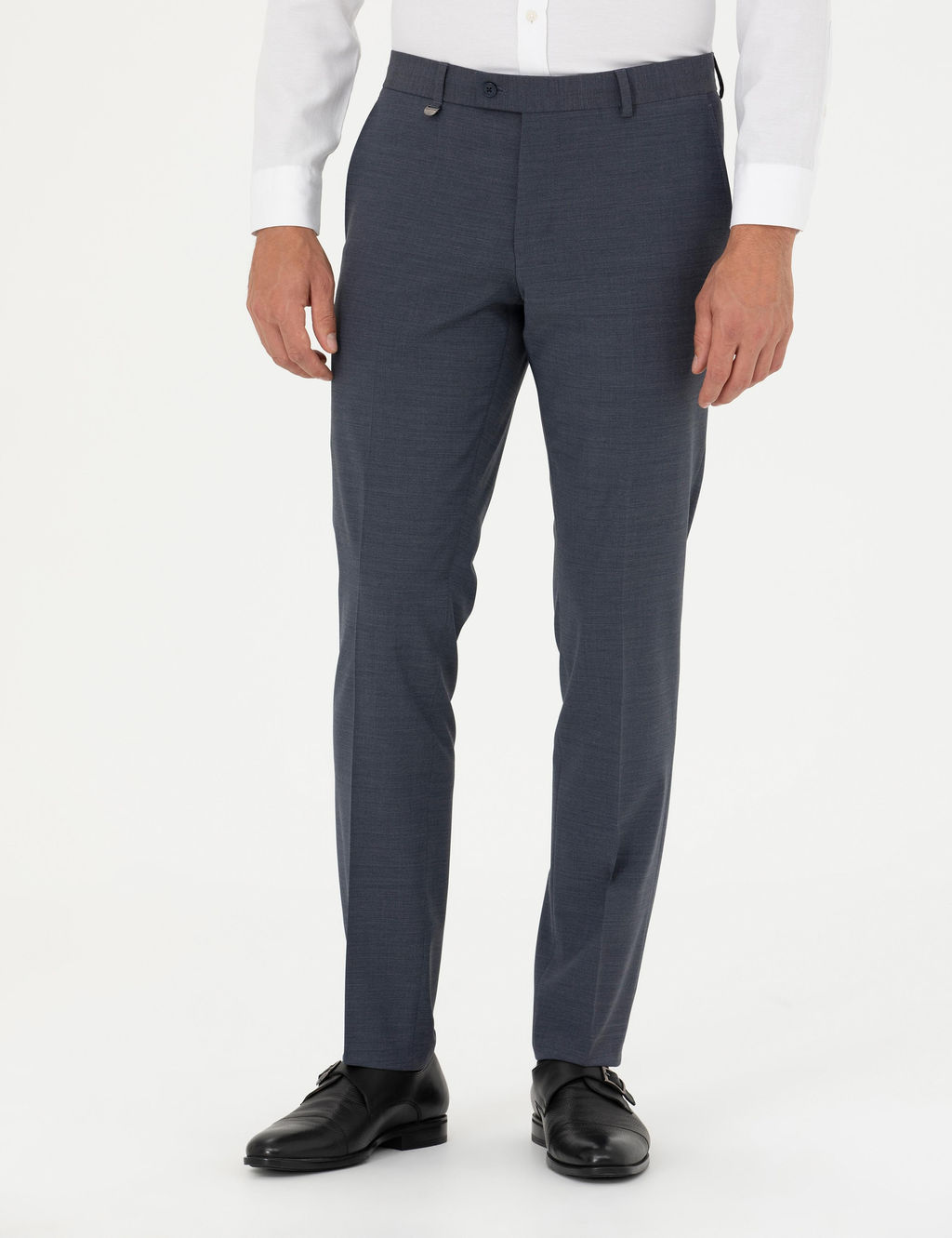 Koyu Mavi Slim Fit Y_nl_ Kuma_ Pantolon