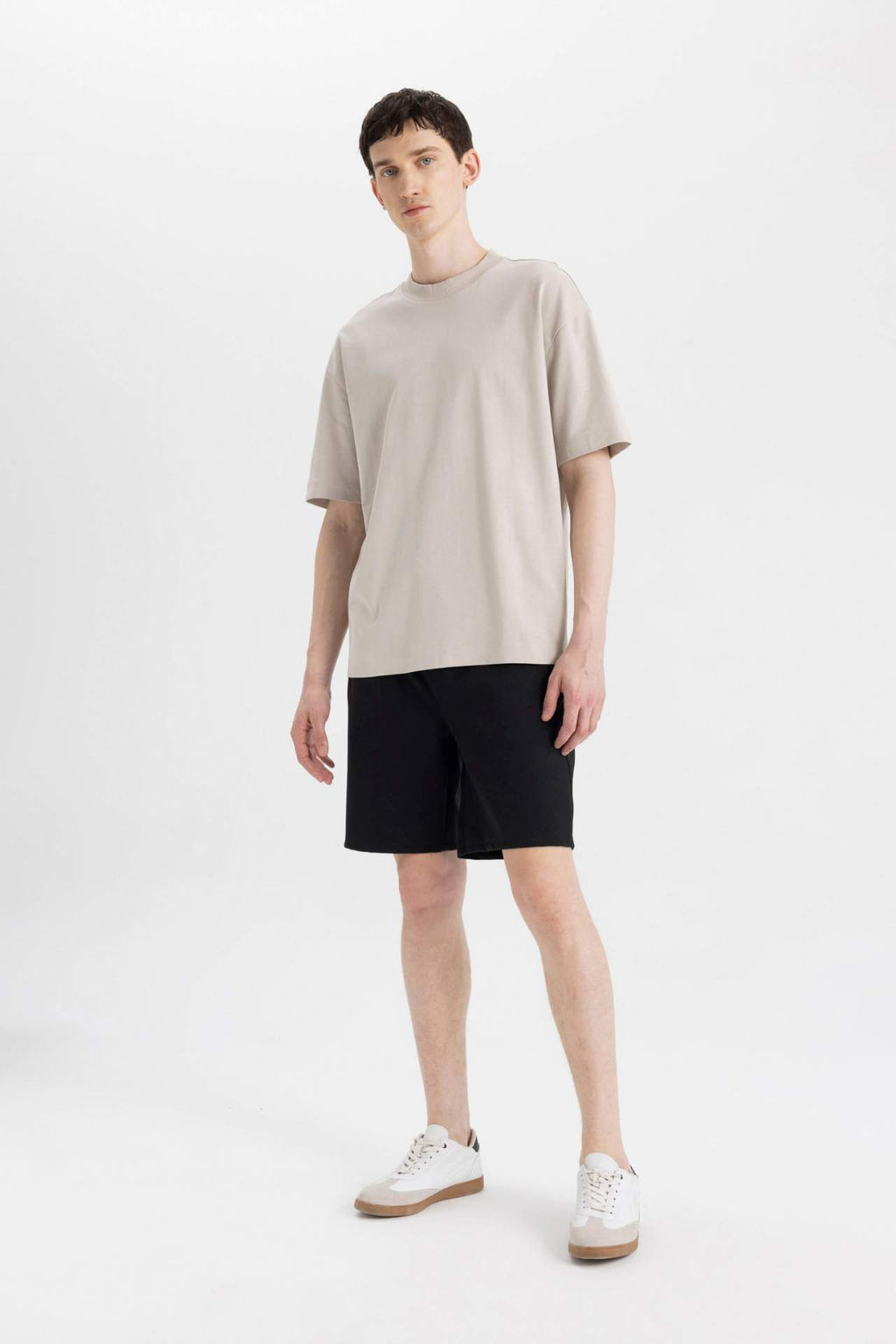 Slim Fit Dar Kesim Fermuar Cepli Basic Duz Sort - Defacto фото 4