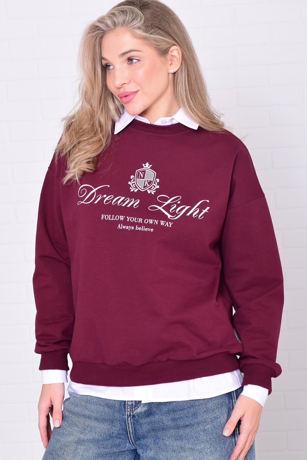 Свитшот женский 6-221 из футера двунитки - Новое кимоно фото 13