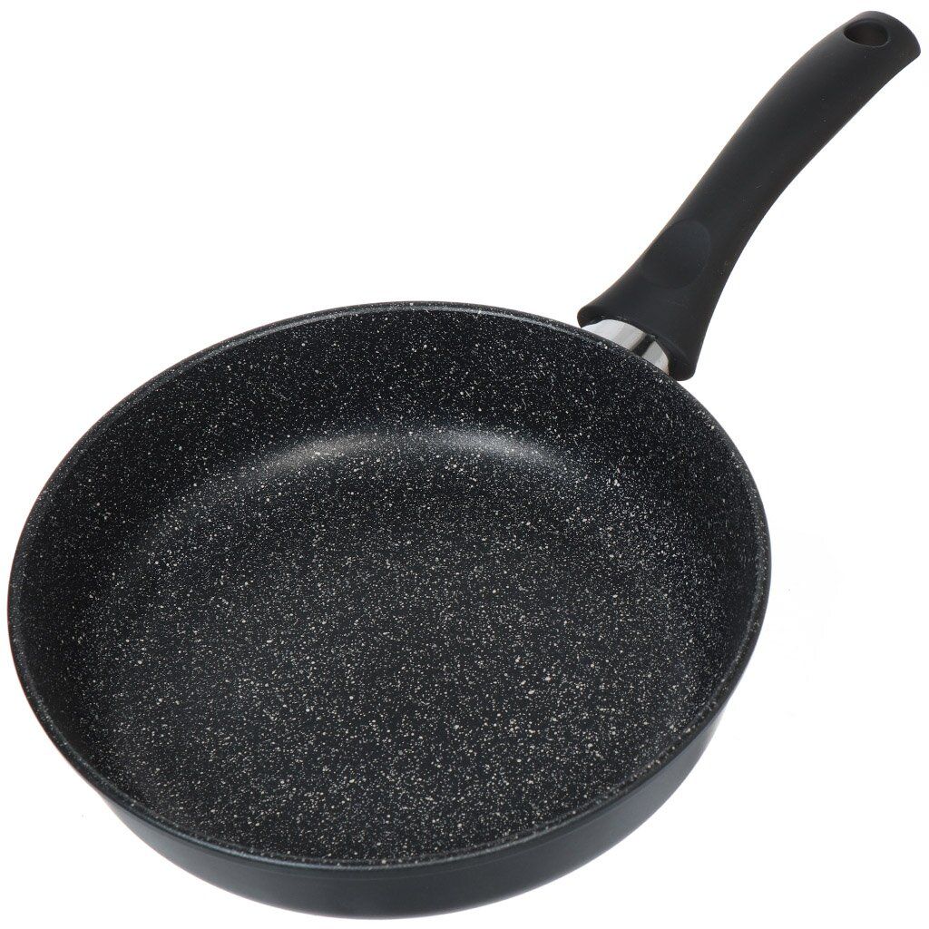 Сковорода Алтай Индукция Природные минералы, несъемная ручка, 24 см - Нева металл посуда фото 4