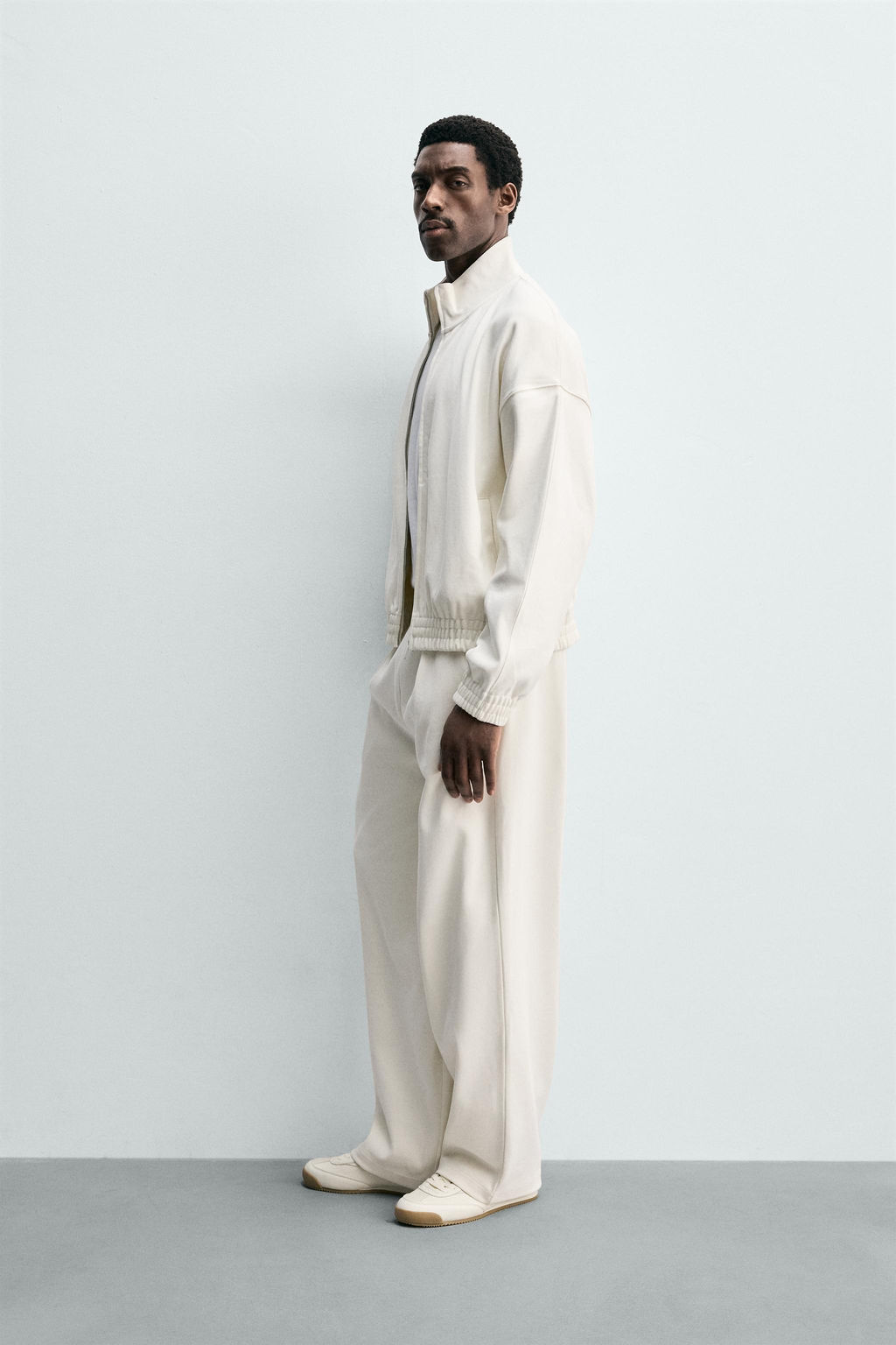 SUDADERA INTERLOCK CREMALLERA / Crudo - Zara фото 4