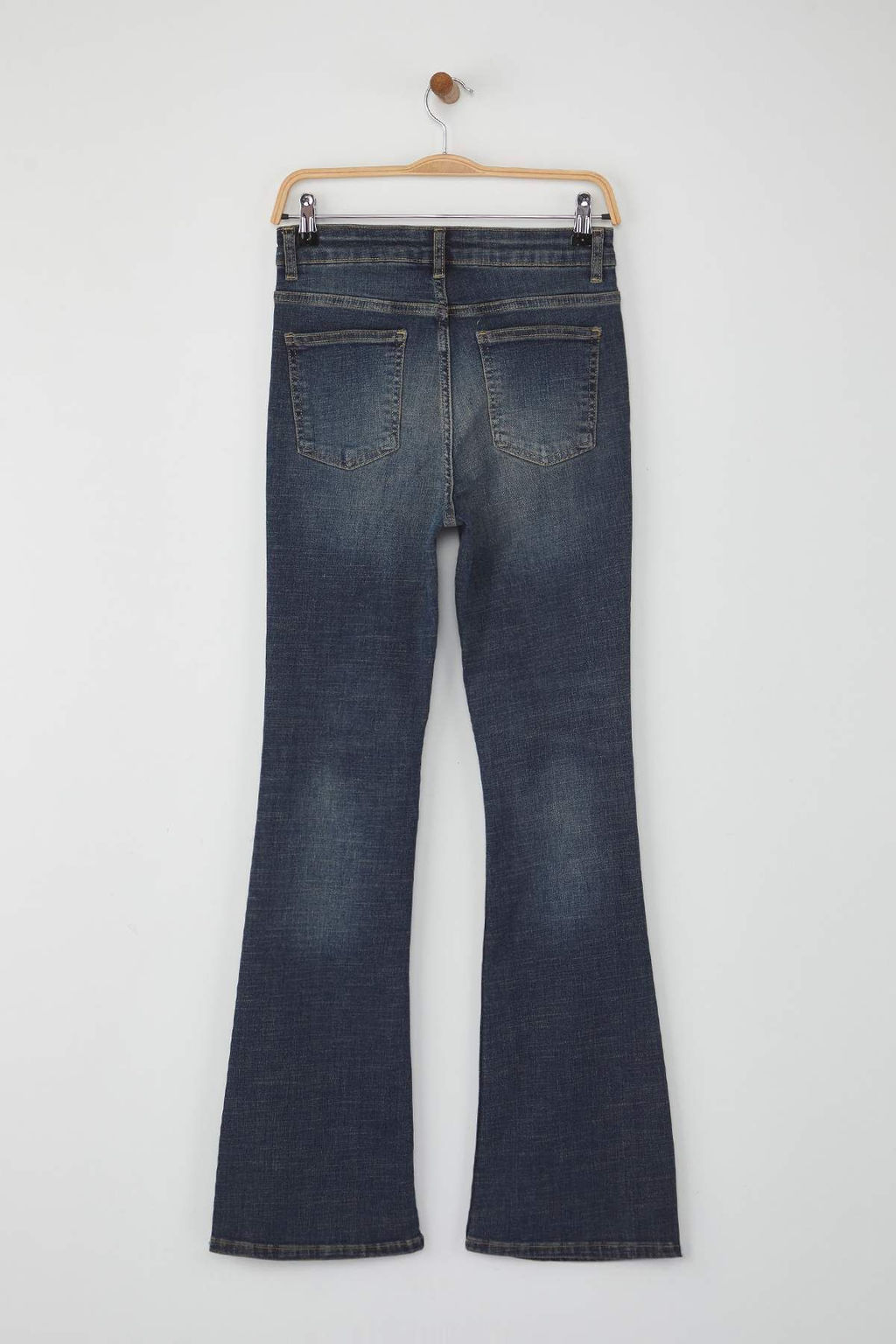 Teen Antrasit Lacivert Normal Bel Ispanyol Paca Flare Jeans TWOAW26JE00097 - Trendyolmilla фото 6