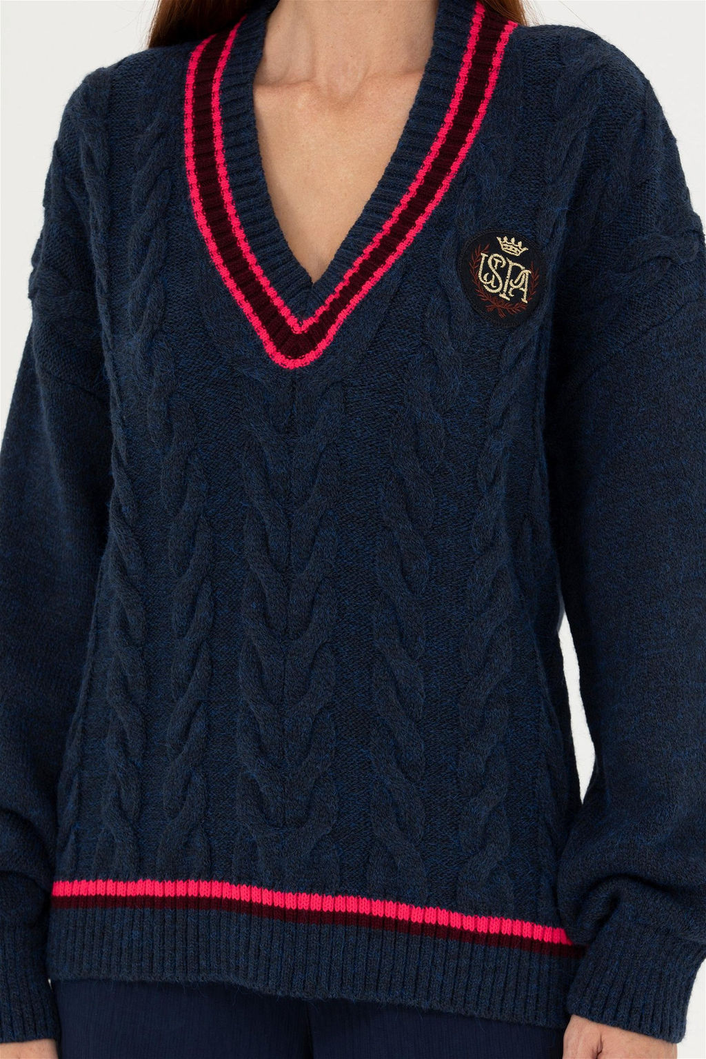 Женский темно-синий свитер - U.s. polo assn фото 13