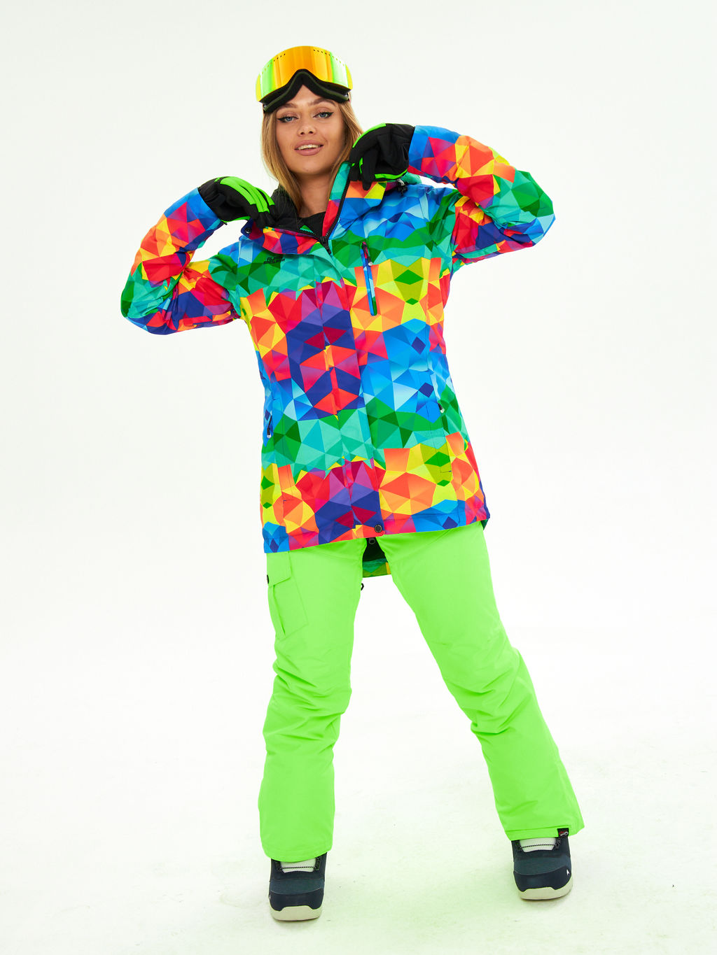 Женская горнолыжная сноубордическая куртка Alpha Endless Ultra Chaleur SNB 423/316_6 Разноцветный  фото 49
