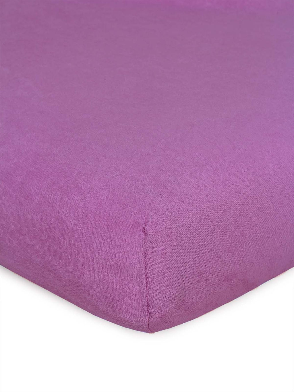 Простыня на резинке Махра - Сирень 90х200х20