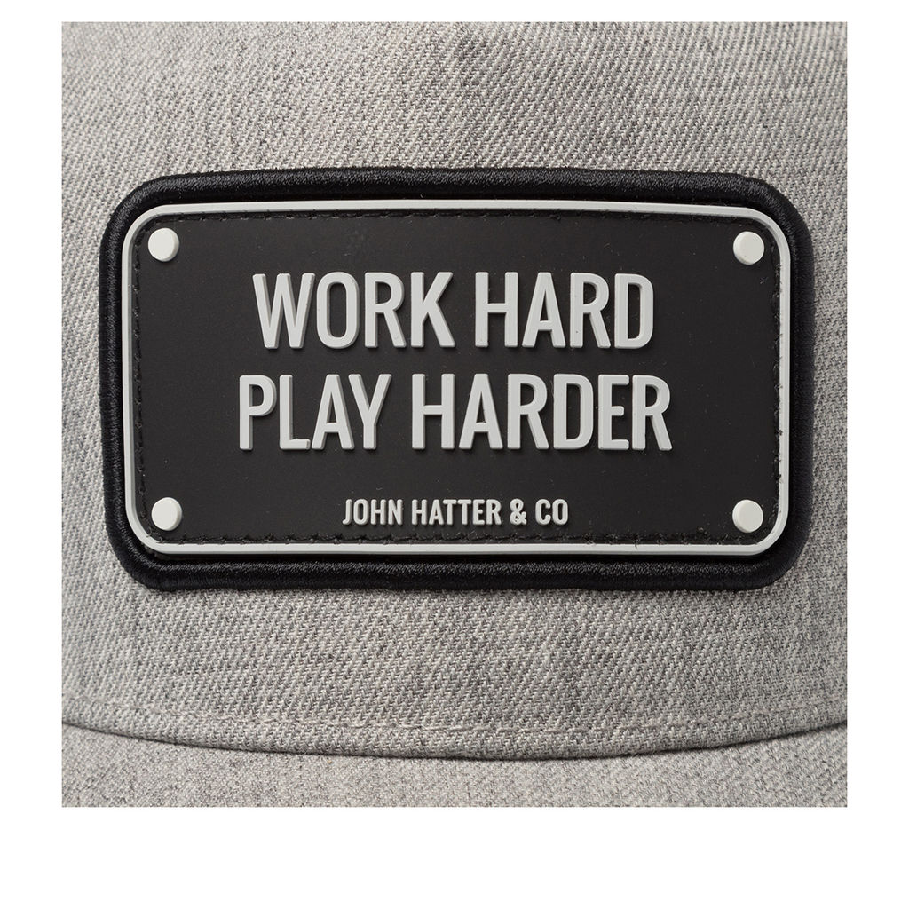 Бейсболка JOHN HATTER арт. R5-1130-U00 Work Hard (светло-серый)  фото 3