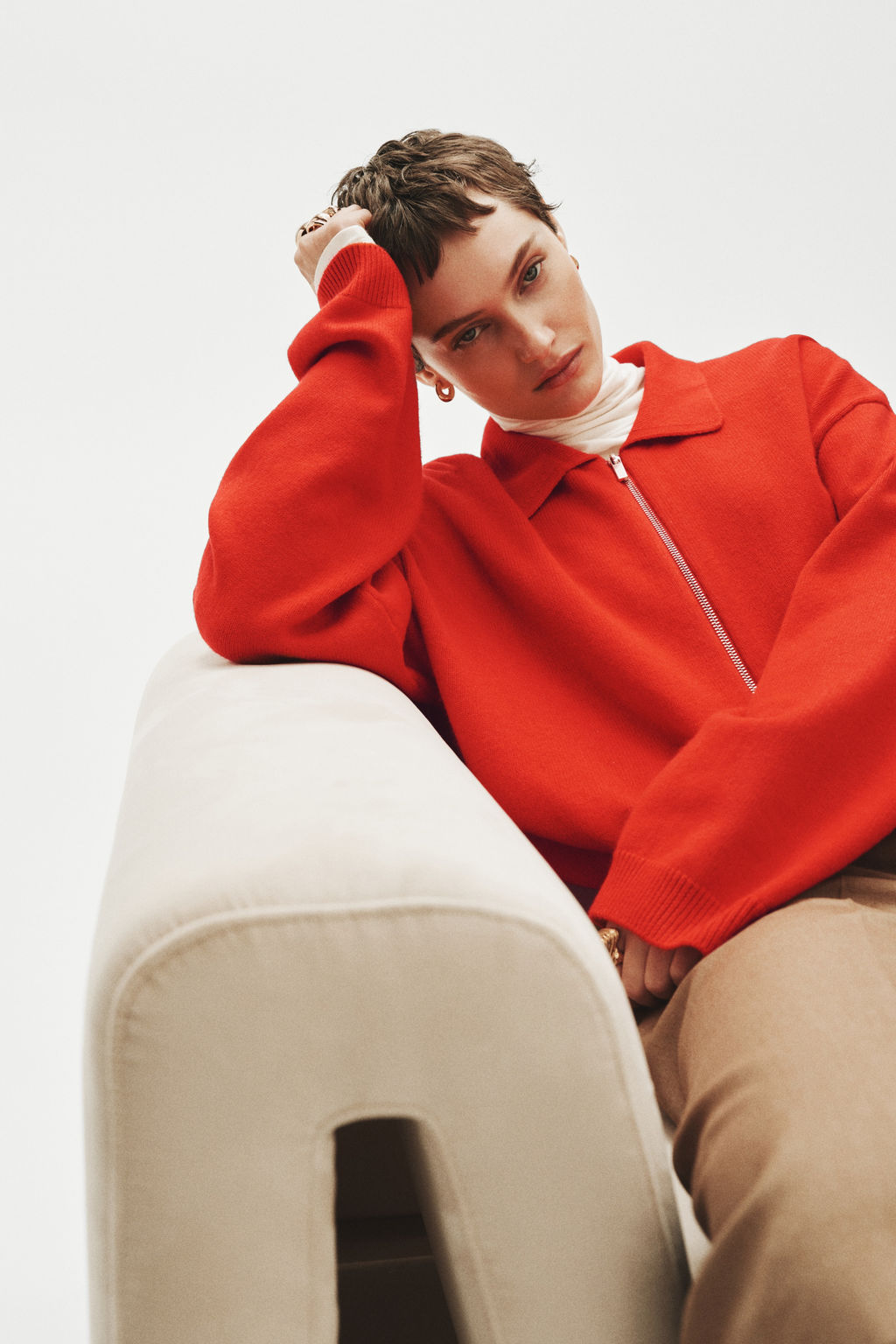 C?rdigan oversize con cremallera - H&m фото 5
