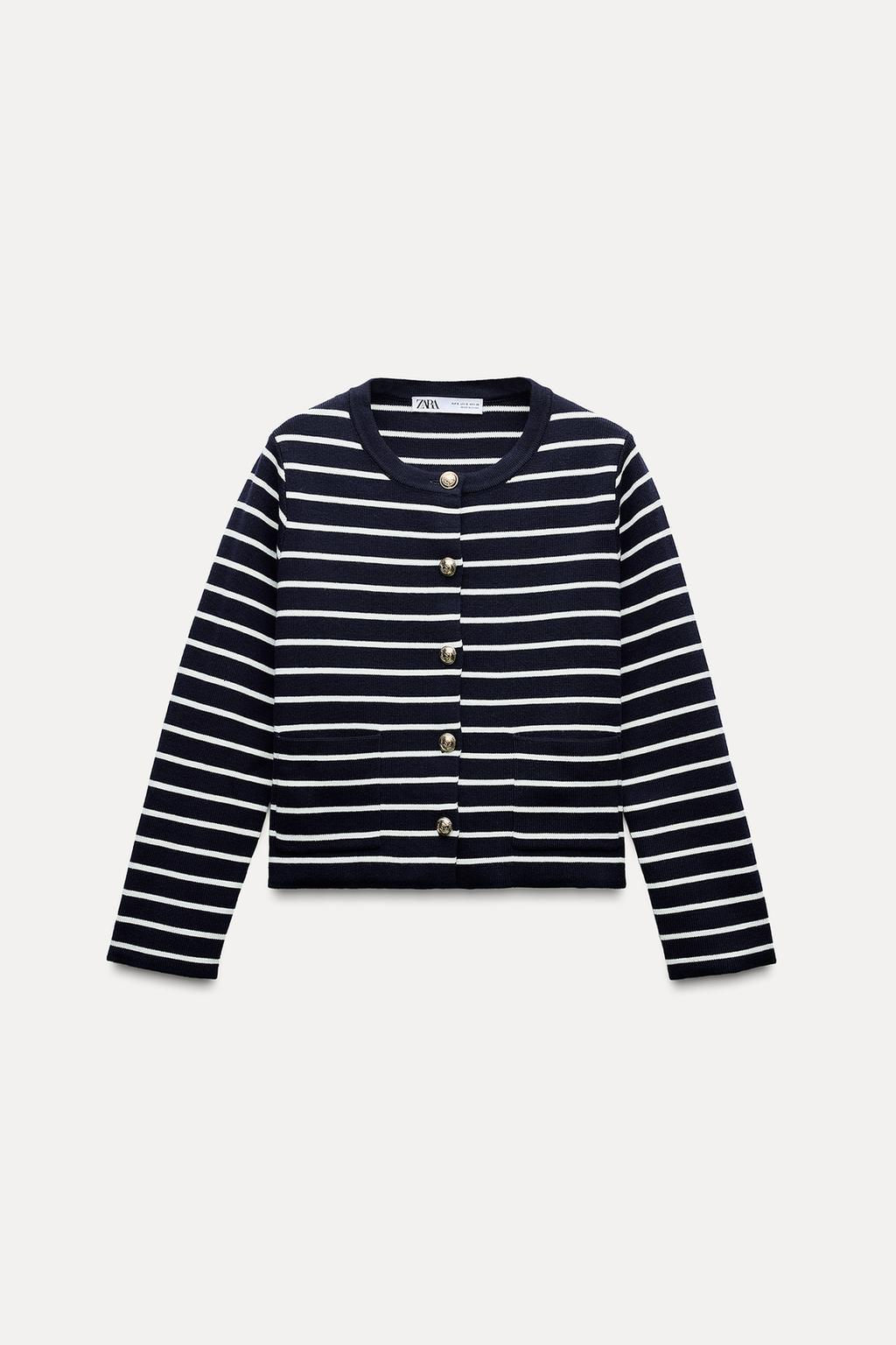 STRIPED KNIT CARDIGAN - Zara фото 2