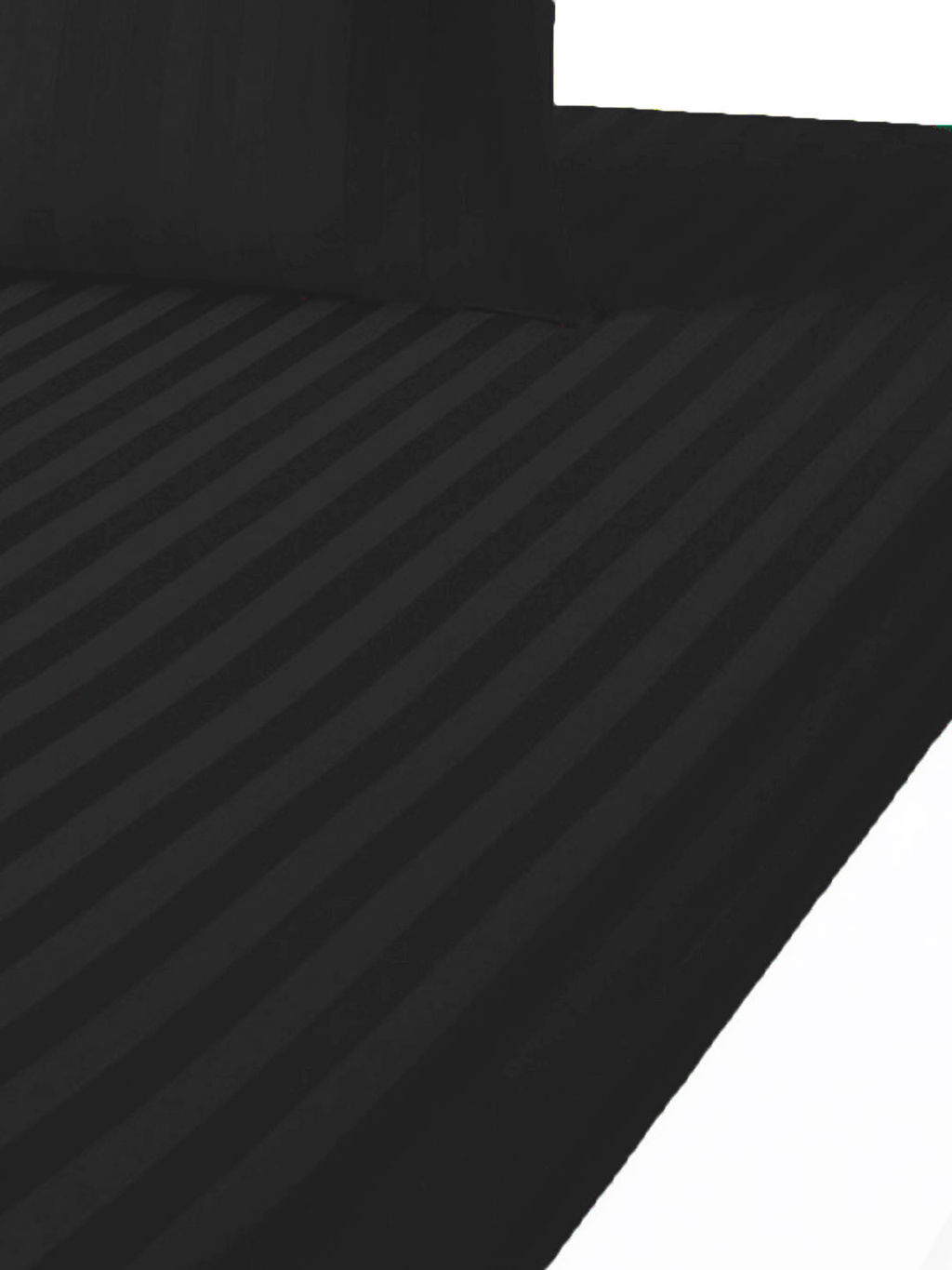 Простыня Сатин Страйп - Черный 180х215