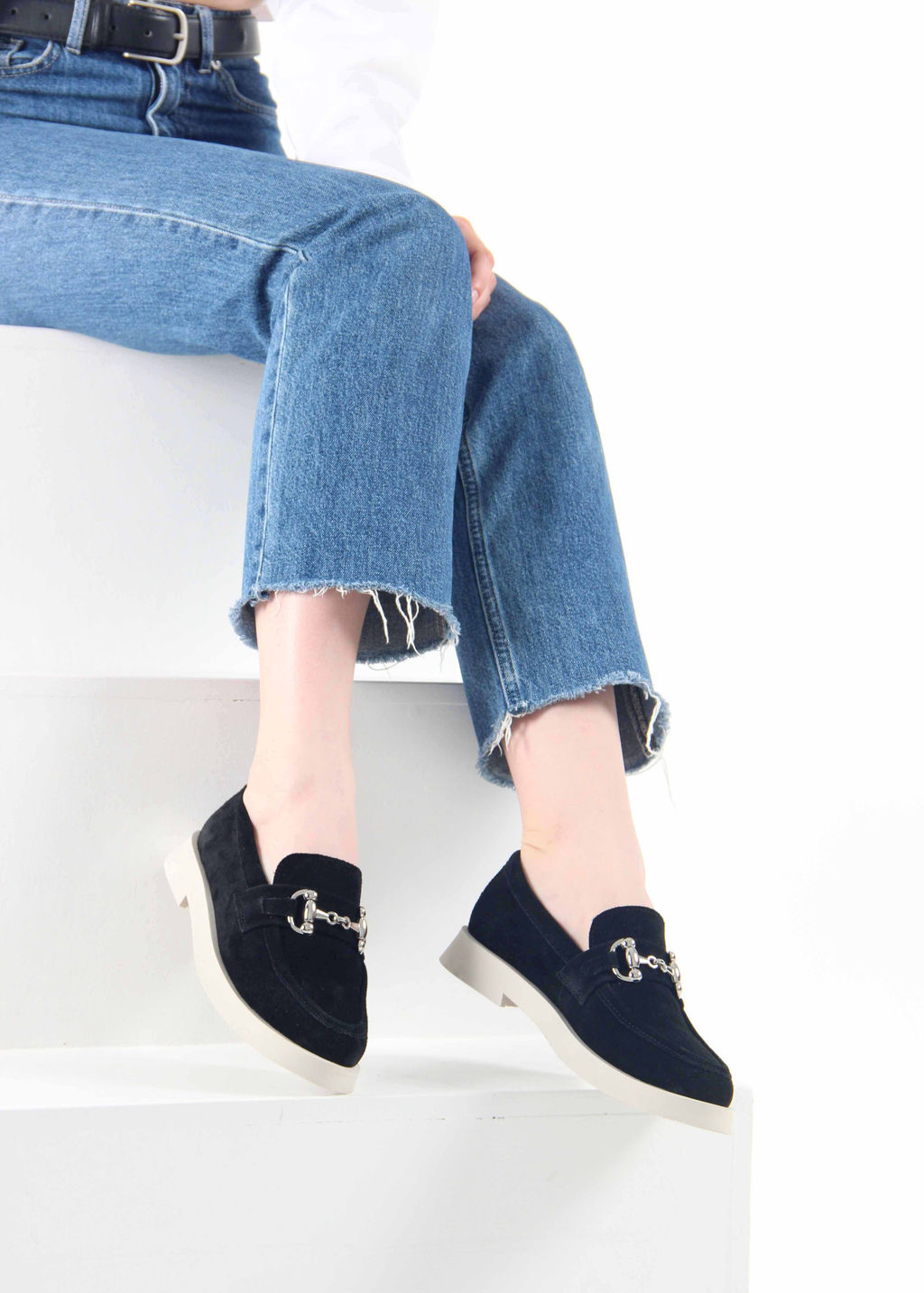 Лоферы туфли 172.1841be. черная замша