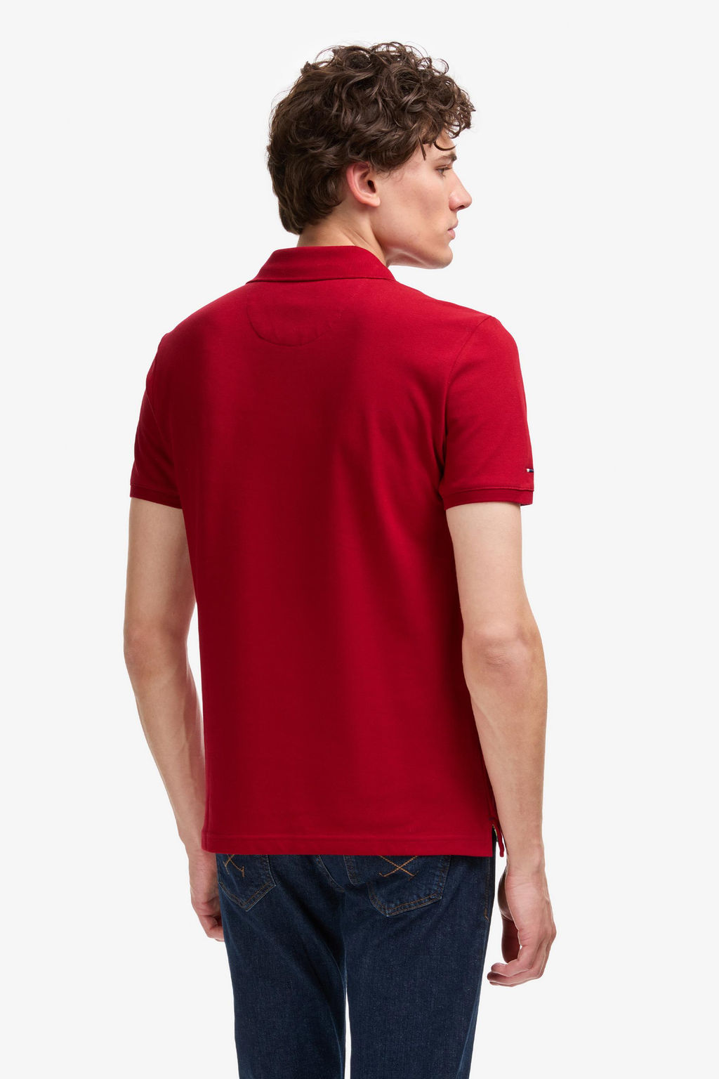 Erkek Slim Fit Polo Yaka Bordo Basic Ti__rt - U.s. polo assn фото 5