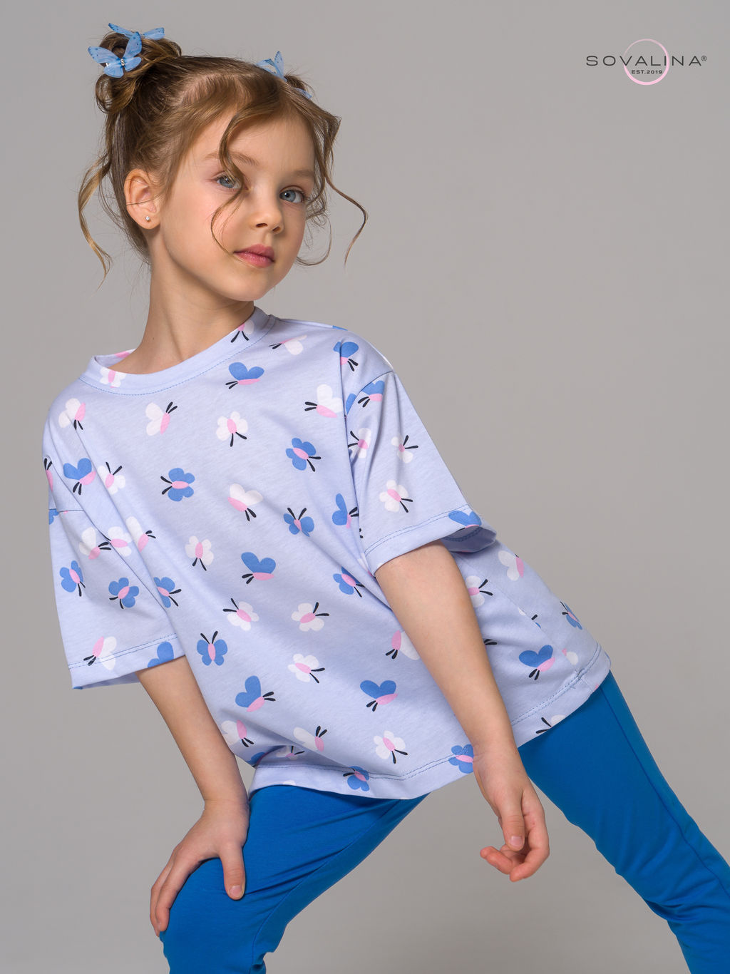 Костюм Мун синие бабочки-голубой - Sovalina фото 2