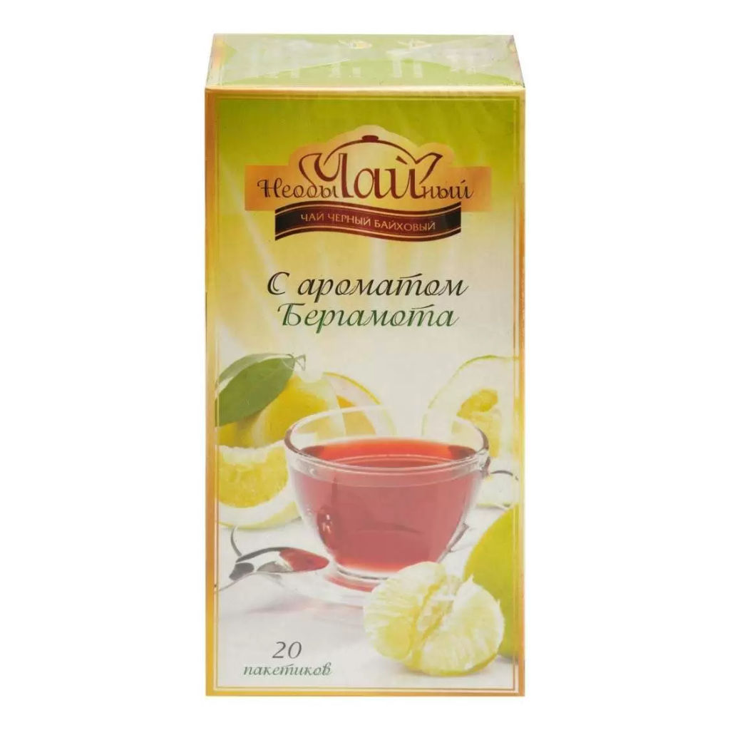 Необычайный/ БЕРГАМОТ / (134-12) чай черный без ярлычка вес 1,5 г*20 пак (Рязанская ЧФ)