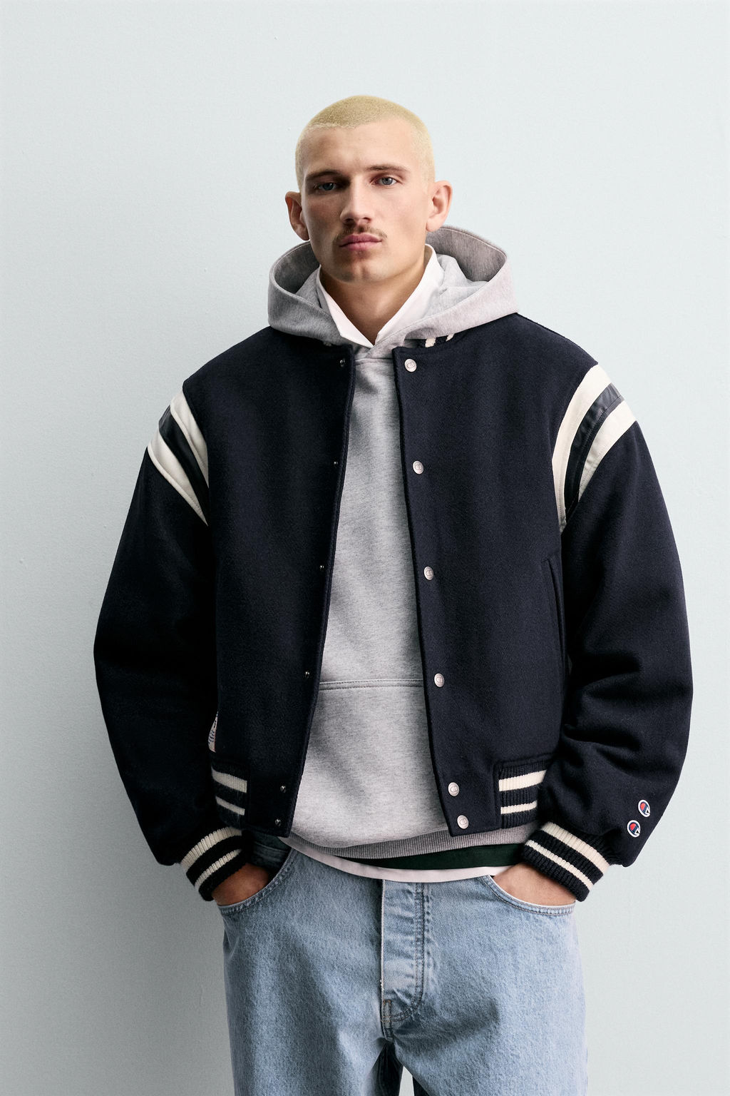 CHAMPION® X ZARA PADDED BOMBER JACKET  фото 2