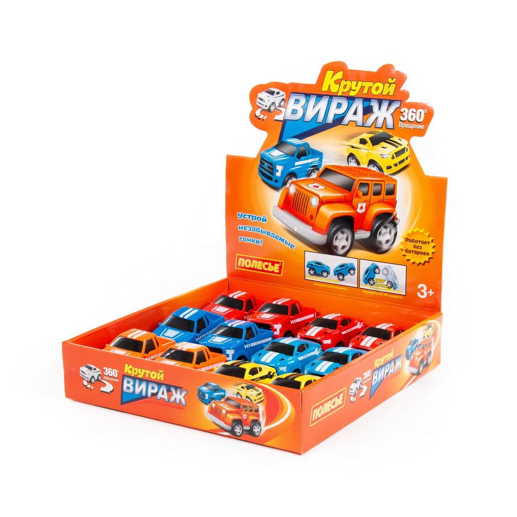 Крутой Вираж, автомобиль инерционный (дисплей №1) - Полесье фото 2