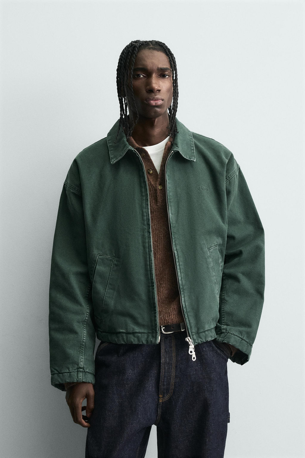 CROPPED DENIM JACKET - Zara фото 2