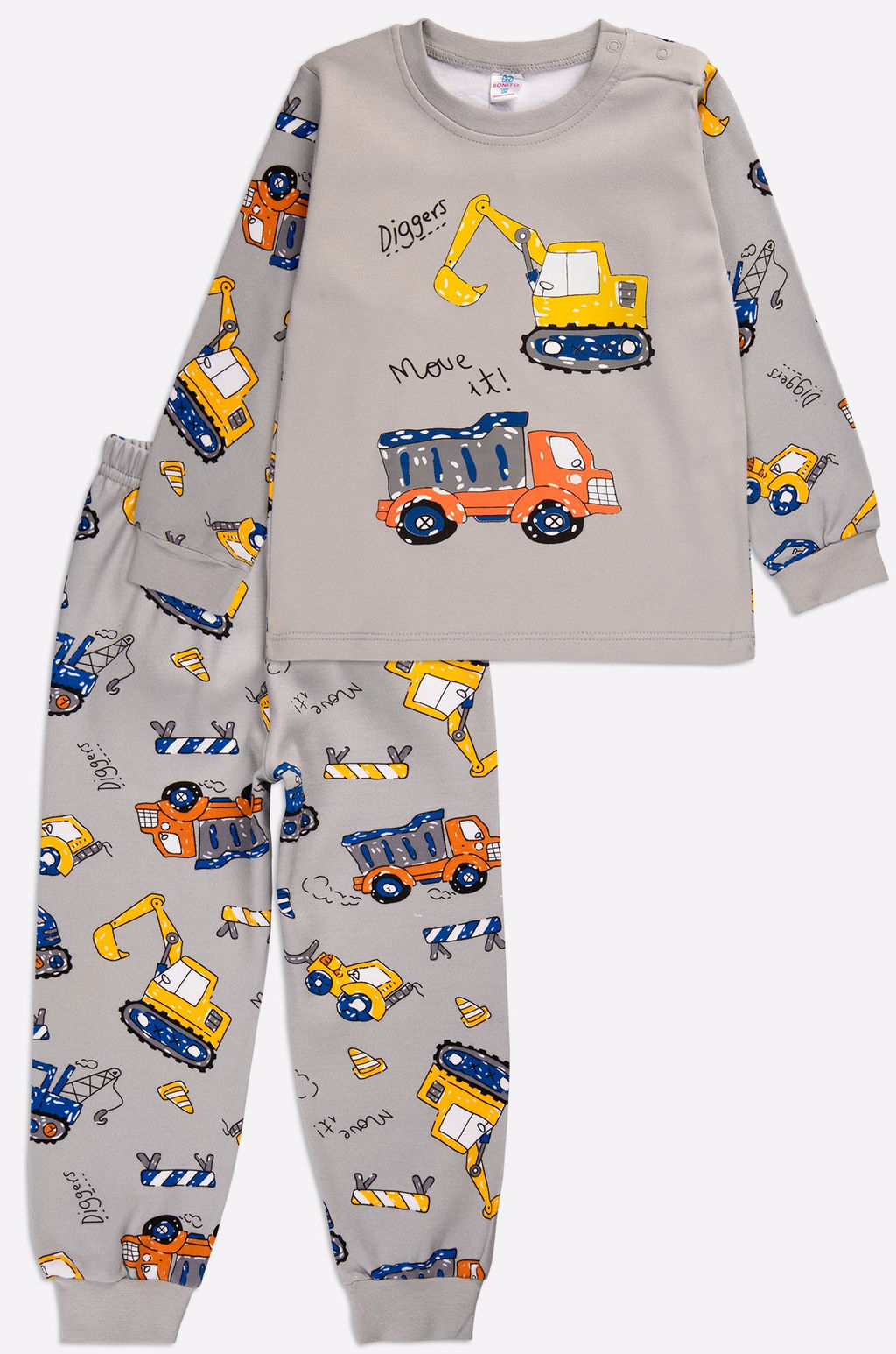 Хлопковая пижама из интерлока для мальчика Bonito  фото 5