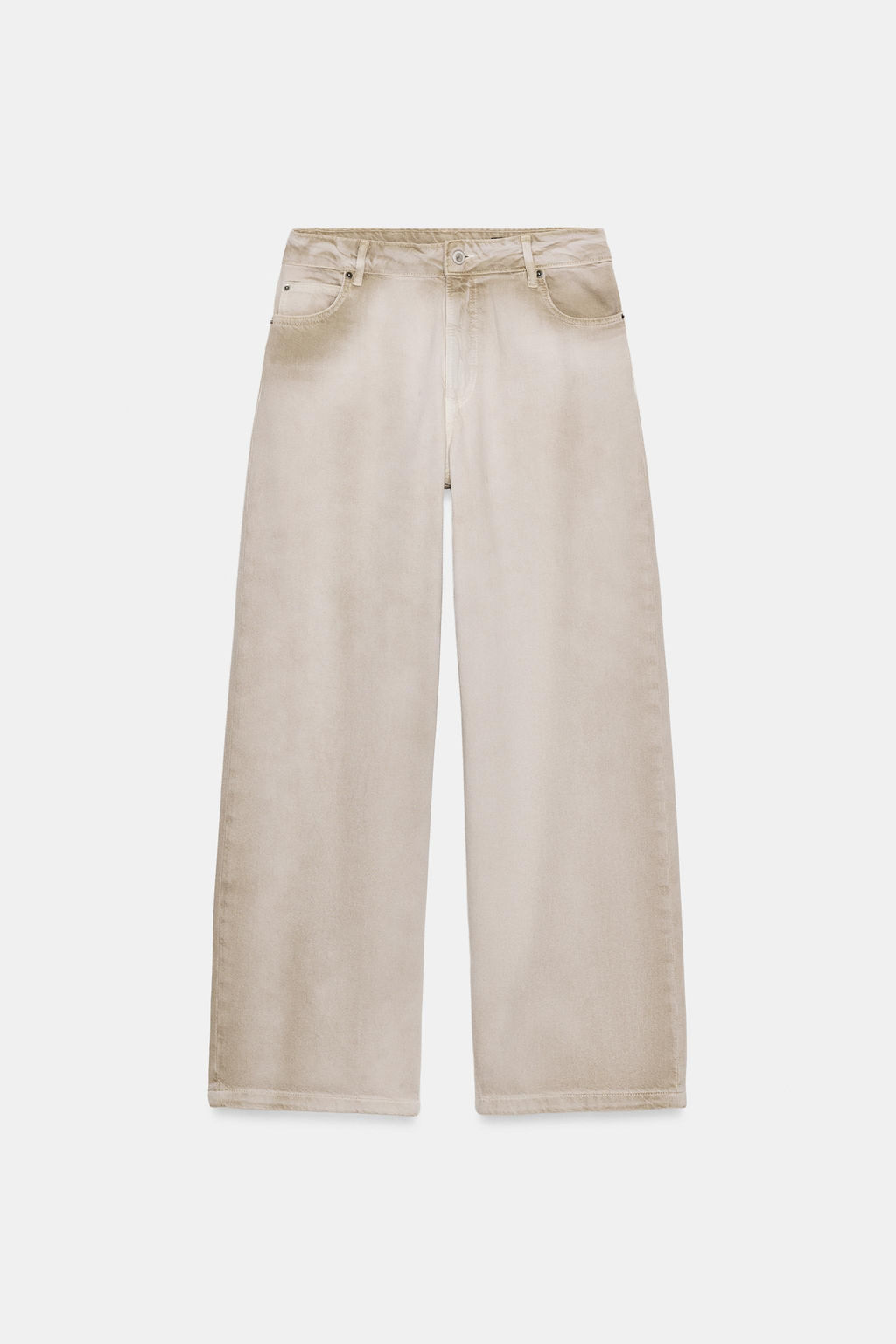 ZW COLLECTION FADED HIGH-WAIST JEANS - Zara фото 10
